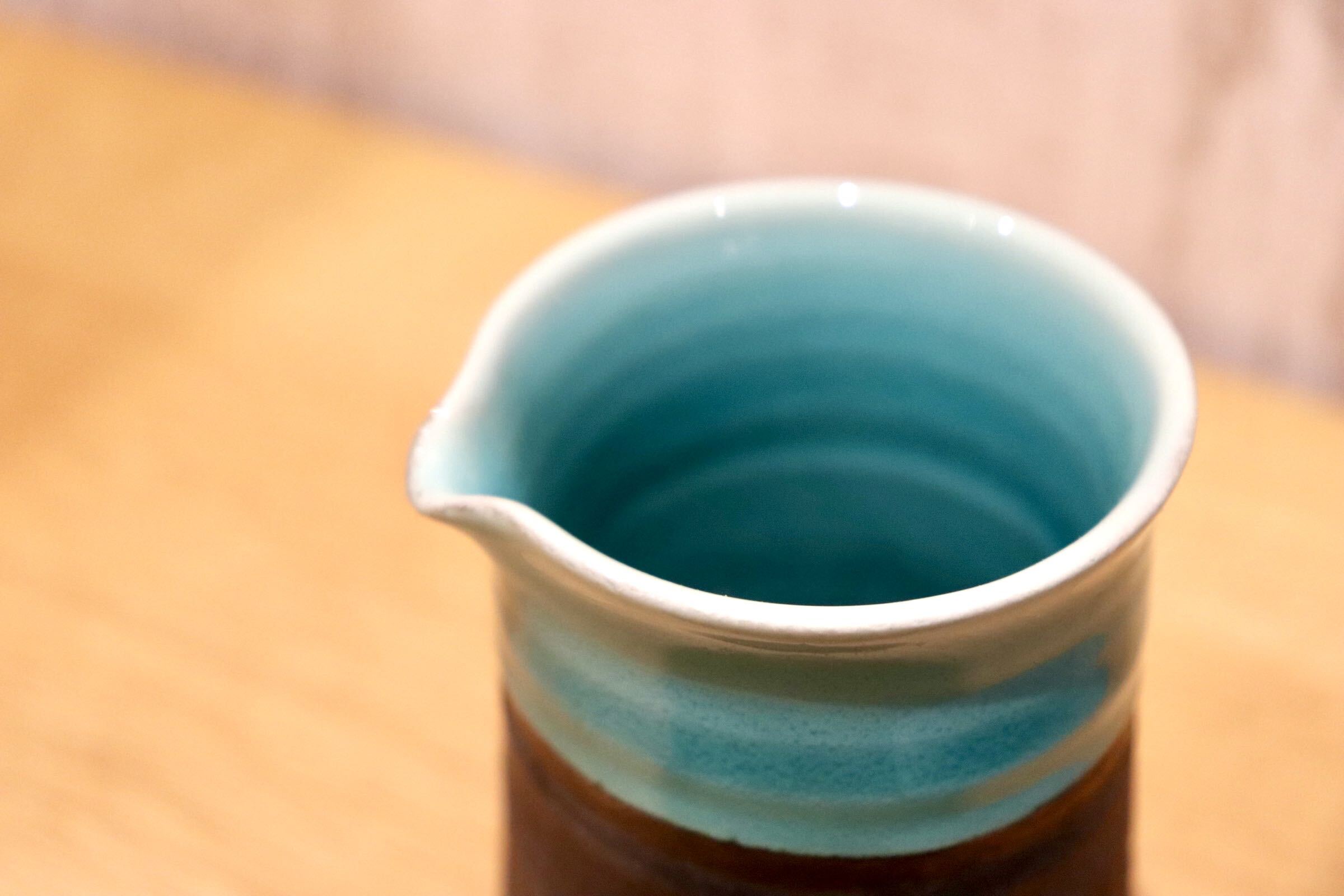 GMIO109◯雅峰窯 丹波焼 鎬 片口 カップ 陶器 伝統工芸 丹波篠山 未使用