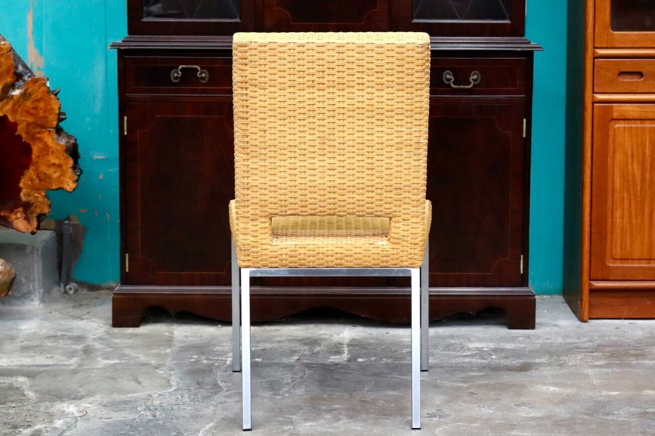 GMIK490B○HUKLA / 日本フクラ ヴァンテ VENTER ダイニングチェア アームレスチェア 椅子 レザー 水牛革編み モダン 国産家具