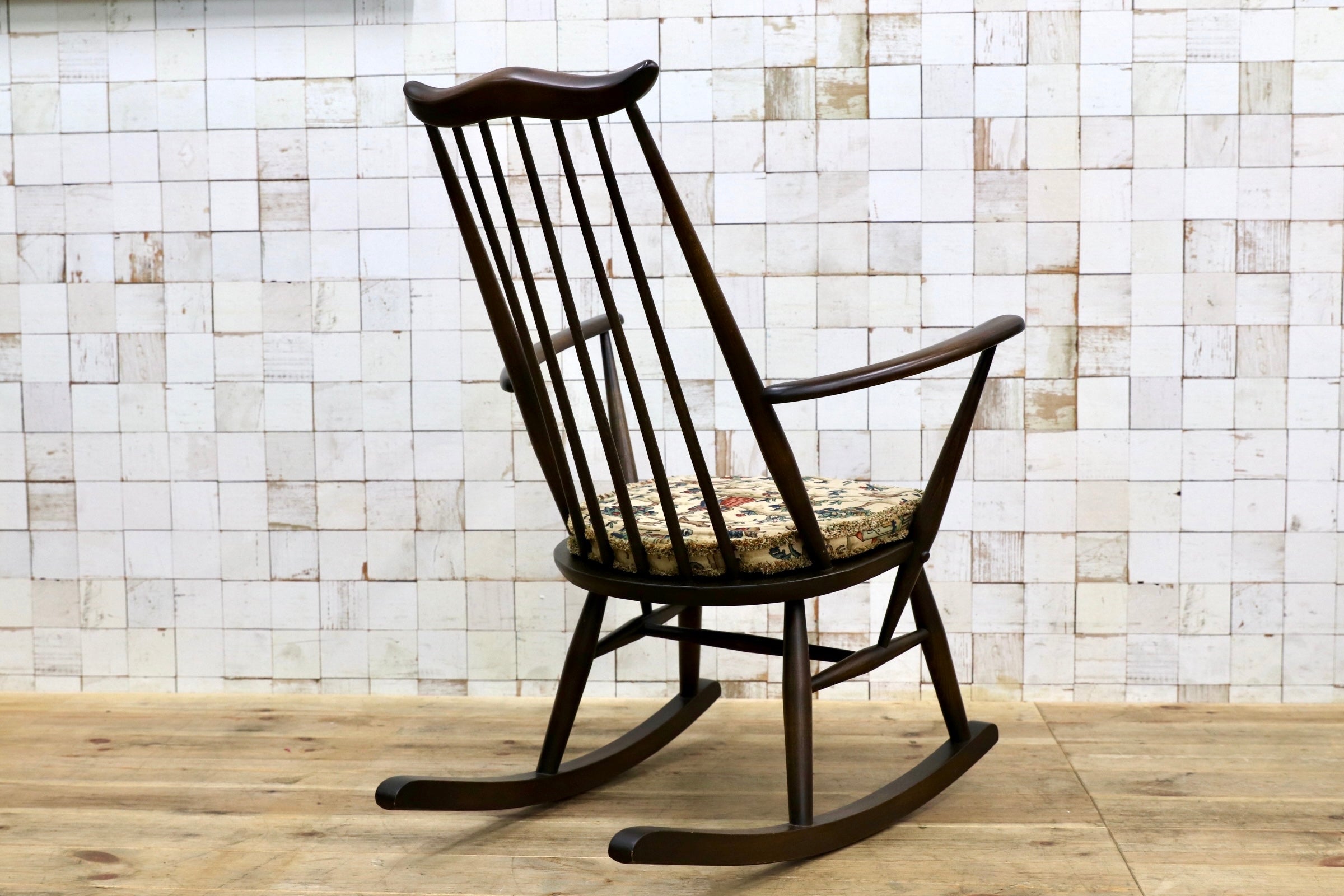 GMJS189○ERCOL / アーコール Goldsmith ゴールドスミス ロッキングチェア エルム材 ビーチ材 英国 アンティーク ヴィンテージ