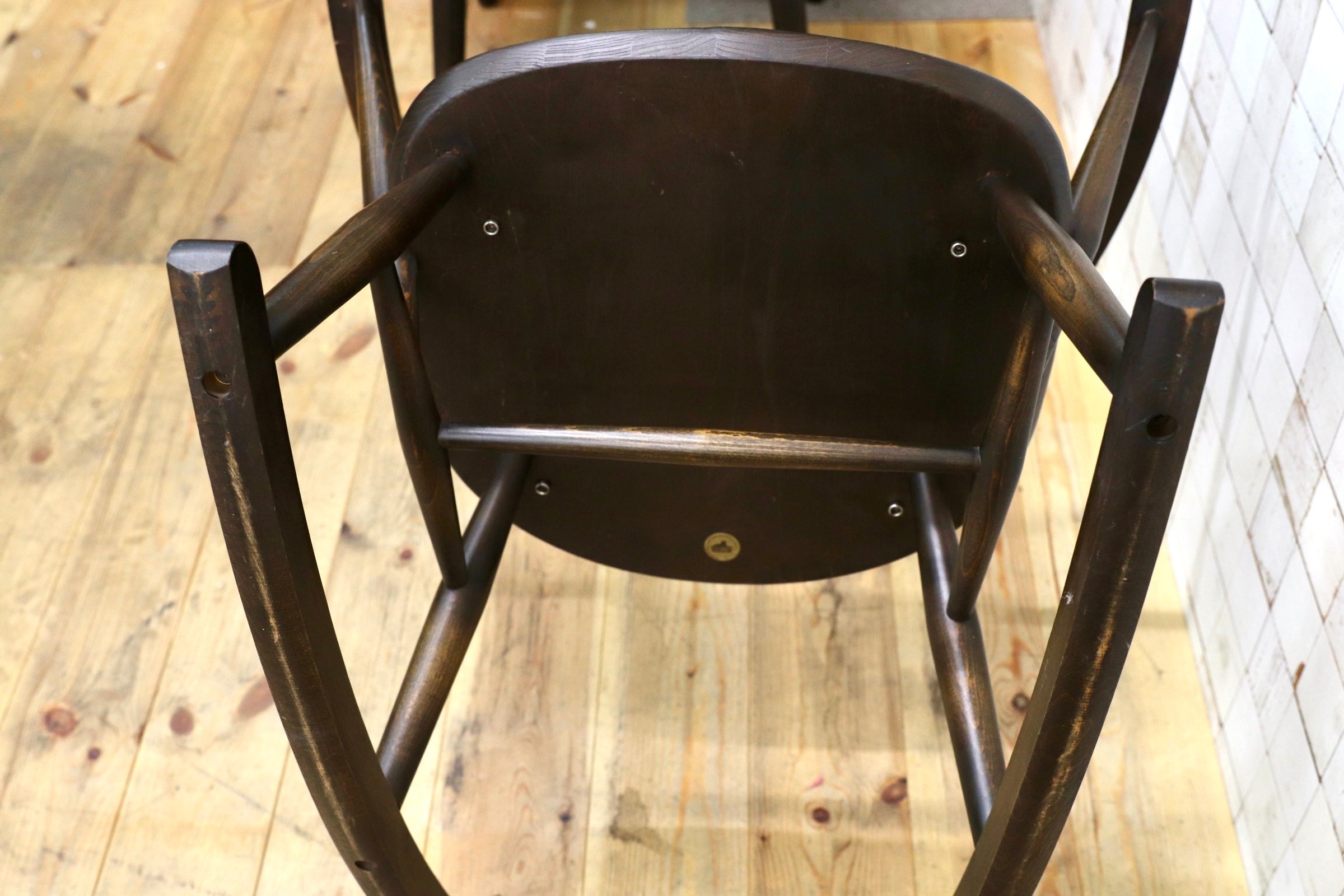 GMJS189○ERCOL / アーコール Goldsmith ゴールドスミス ロッキングチェア エルム材 ビーチ材 英国 アンティーク ヴィンテージ
