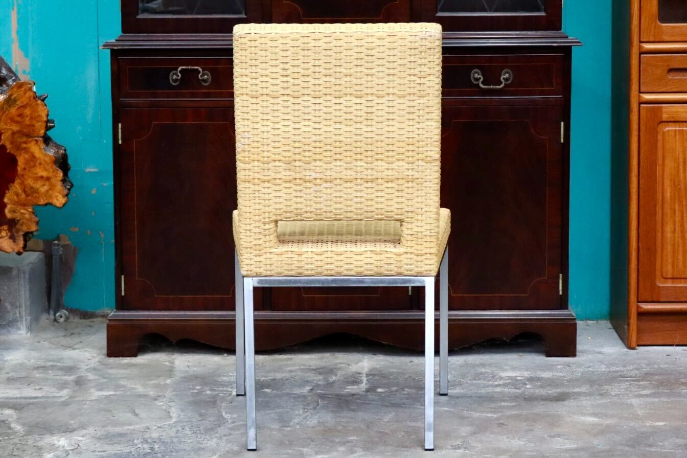 GMIK490D○HUKLA / 日本フクラ ヴァンテ VENTER ダイニングチェア アームレスチェア 椅子 レザー 水牛革編み モダン 国産家具