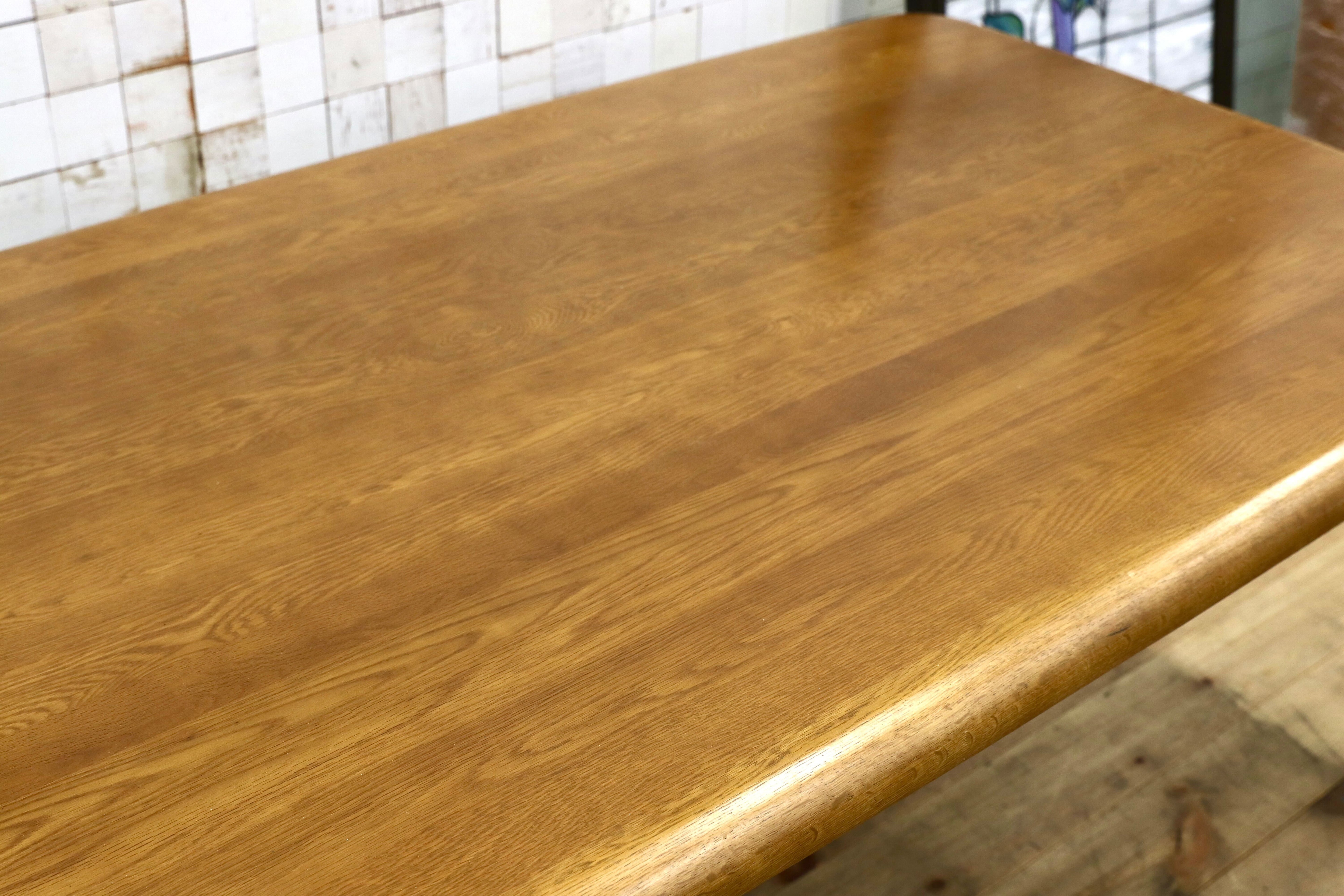 GMIS547○浜本工芸 / HAMAMOTO 楢材 ダイニングテーブル 食卓テーブル ブラウン 国産家具