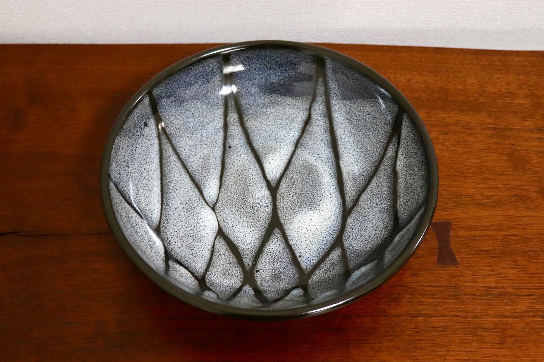 GMIO331○陶勝窯 丹波焼 網目鉢 市野勝 市野勝磯 陶器 工芸品 丹波篠山 未使用