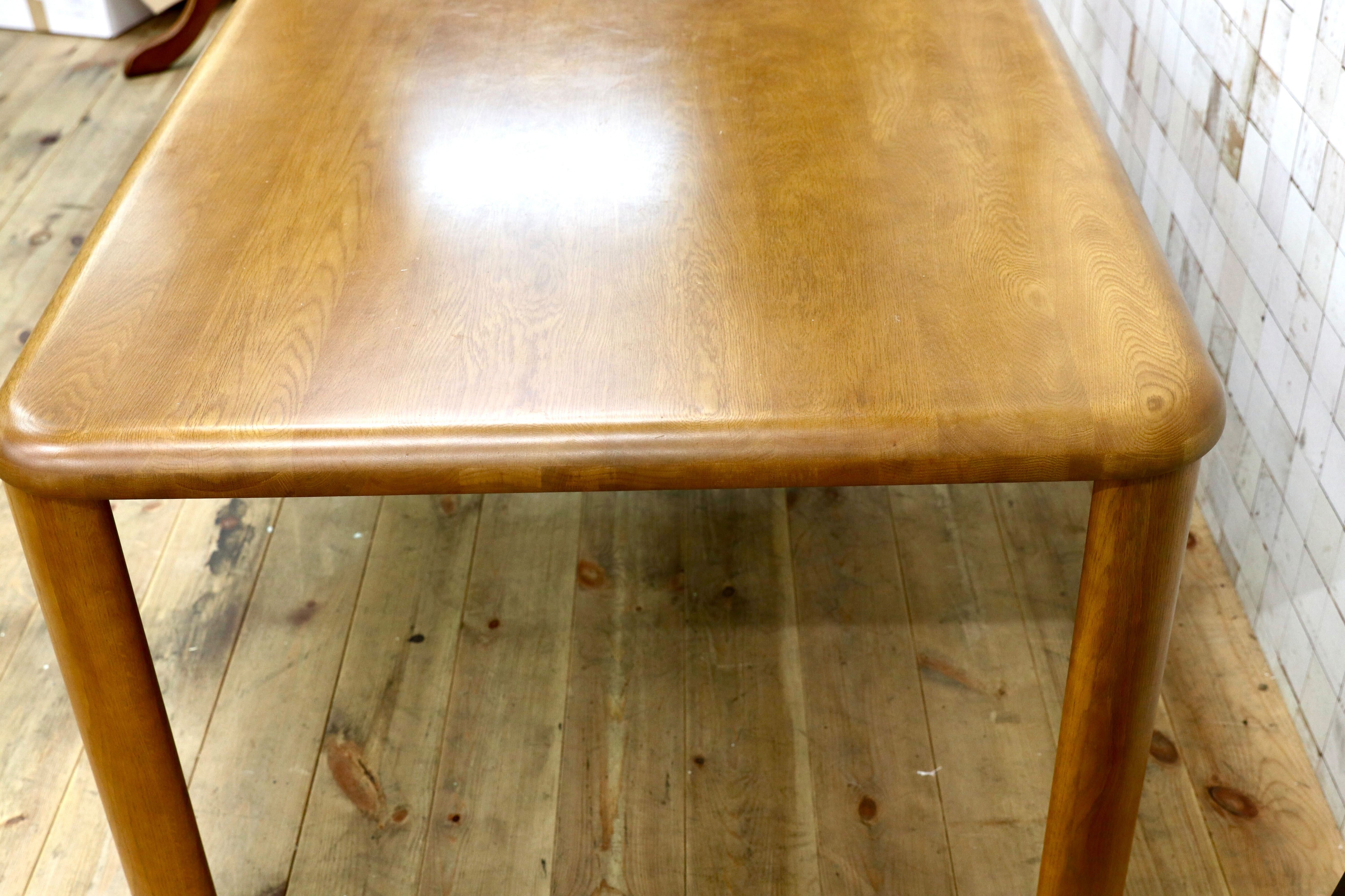 GMIS547○浜本工芸 / HAMAMOTO 楢材 ダイニングテーブル 食卓テーブル ブラウン 国産家具