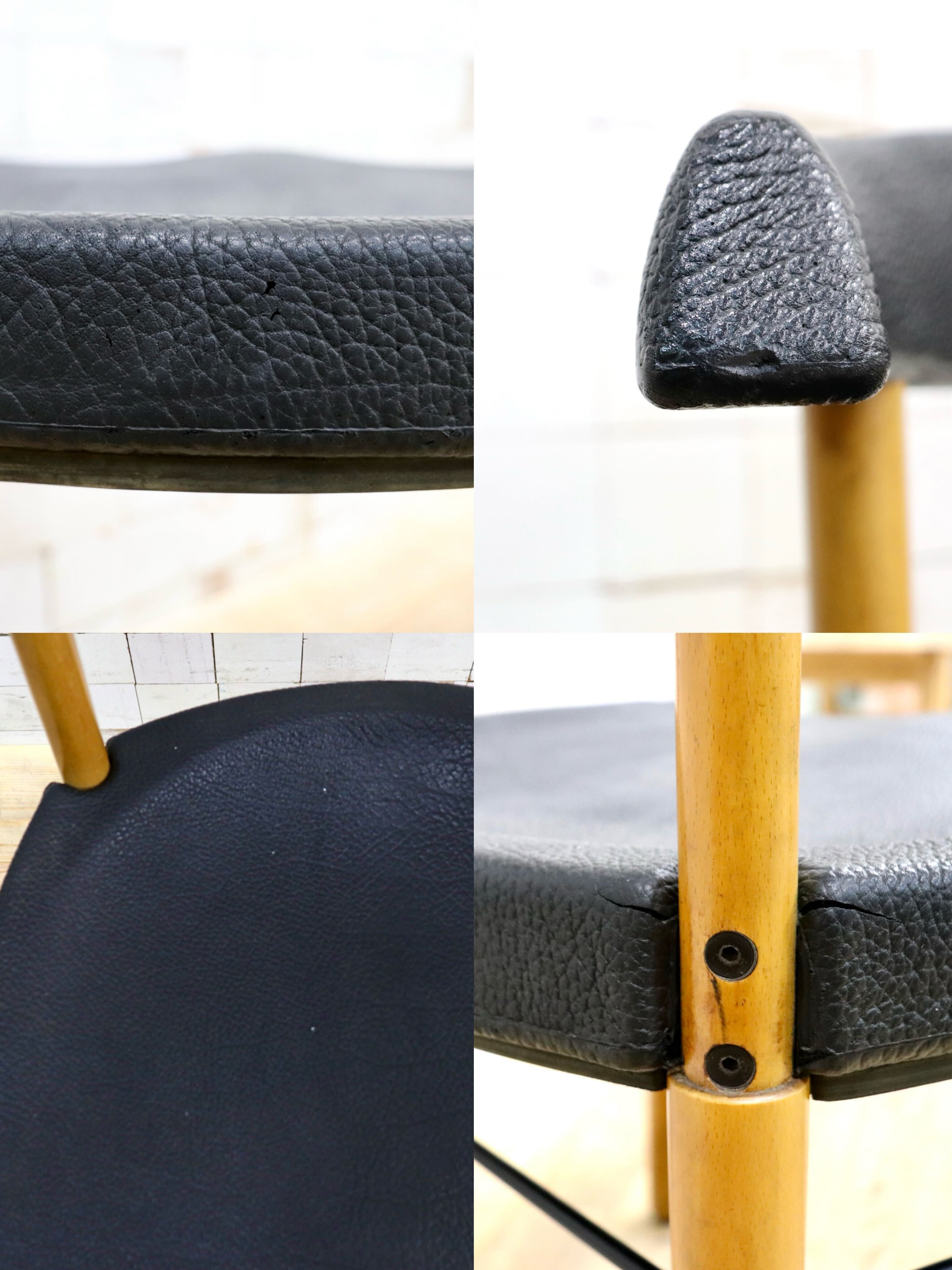 GMIN7I〇Cassina / カッシーナ レオナルドチェア ダイニングチェア Strassle collection社 スイス 椅子 ブラック 北欧スタイル