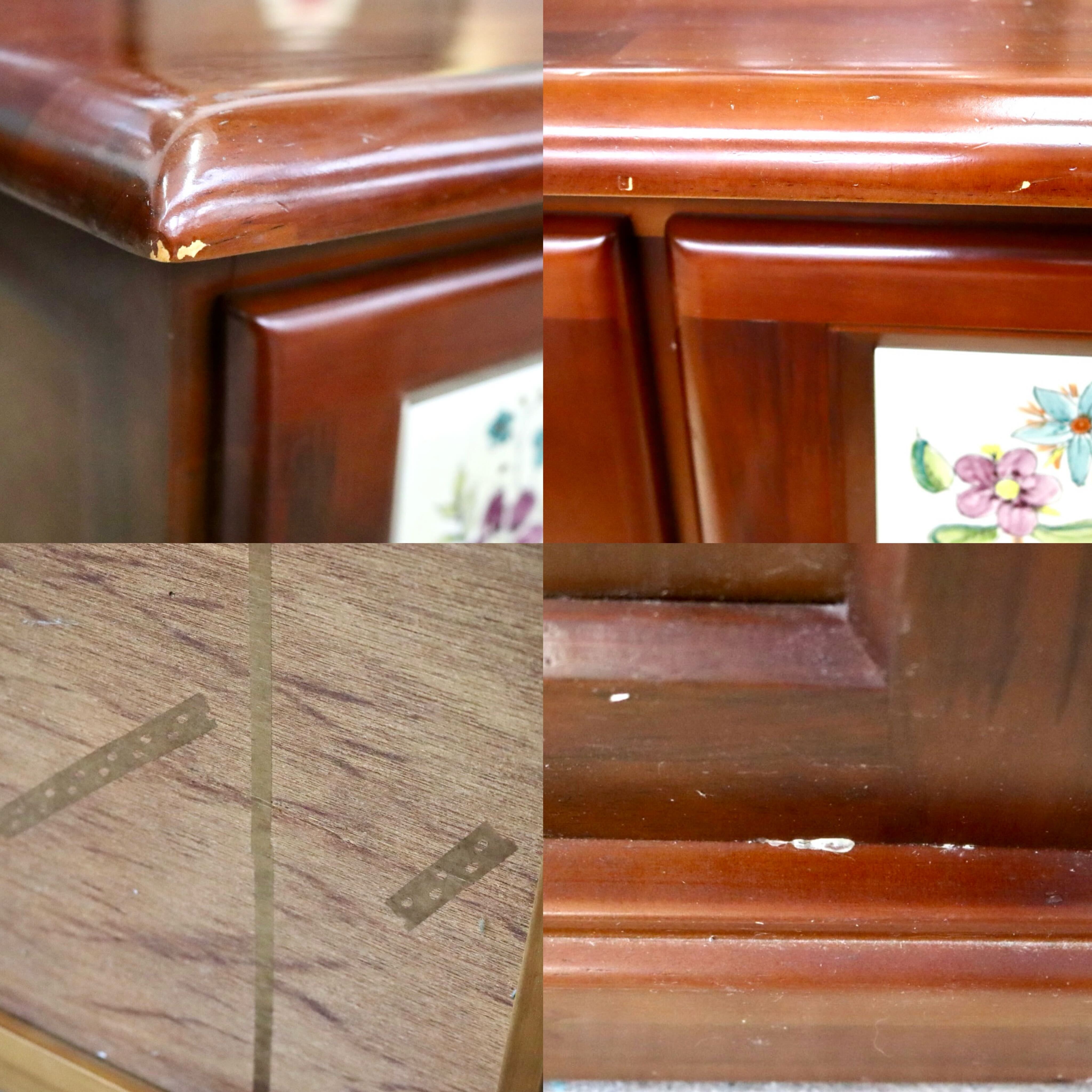 GMIK552A○ACTUS / アクタス バレンシア 2段チェスト キャビネット 収納 タイル 花柄 引き出し 木製 レトロ カントリー