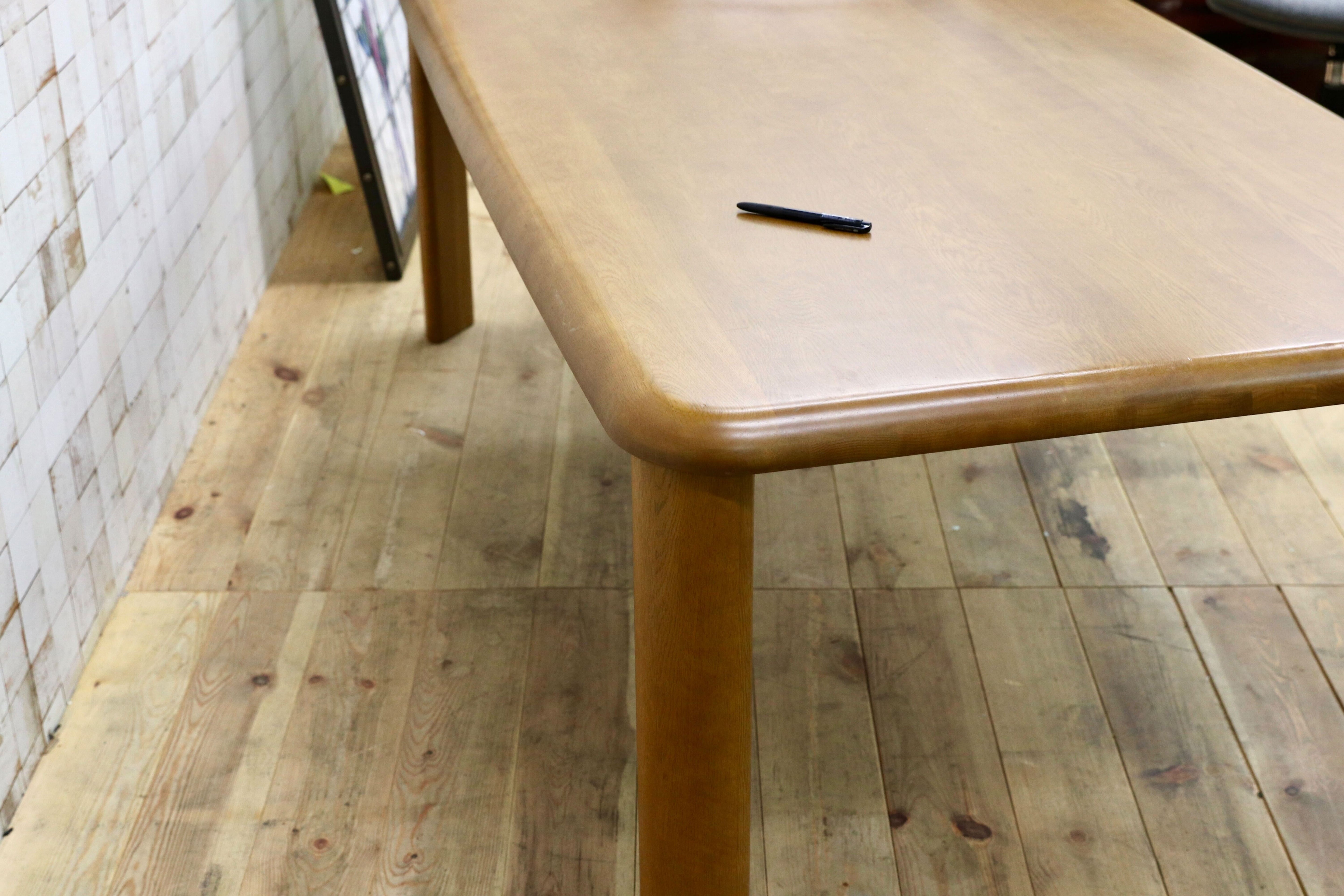 GMIS547○浜本工芸 / HAMAMOTO 楢材 ダイニングテーブル 食卓テーブル ブラウン 国産家具