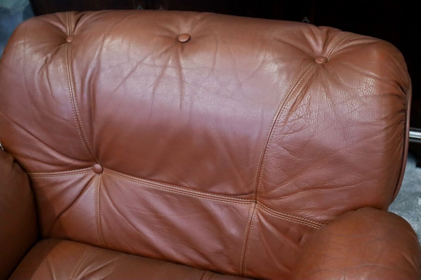 GMIH223C○maruni / マルニ Madison 1人掛けソファ シングルソファ 本革 ブラウン 北欧スタイル ヴィンテージ オールドマルニ 希少