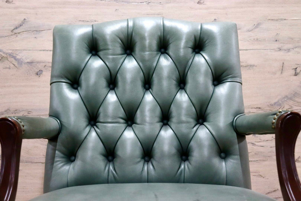 GMJK492◯COUNCILL / カウンシル ランドルフ スウィベル ティルトチェア オフィスチェア 本革 アンティークグリーン ヴィンテージ 最高級