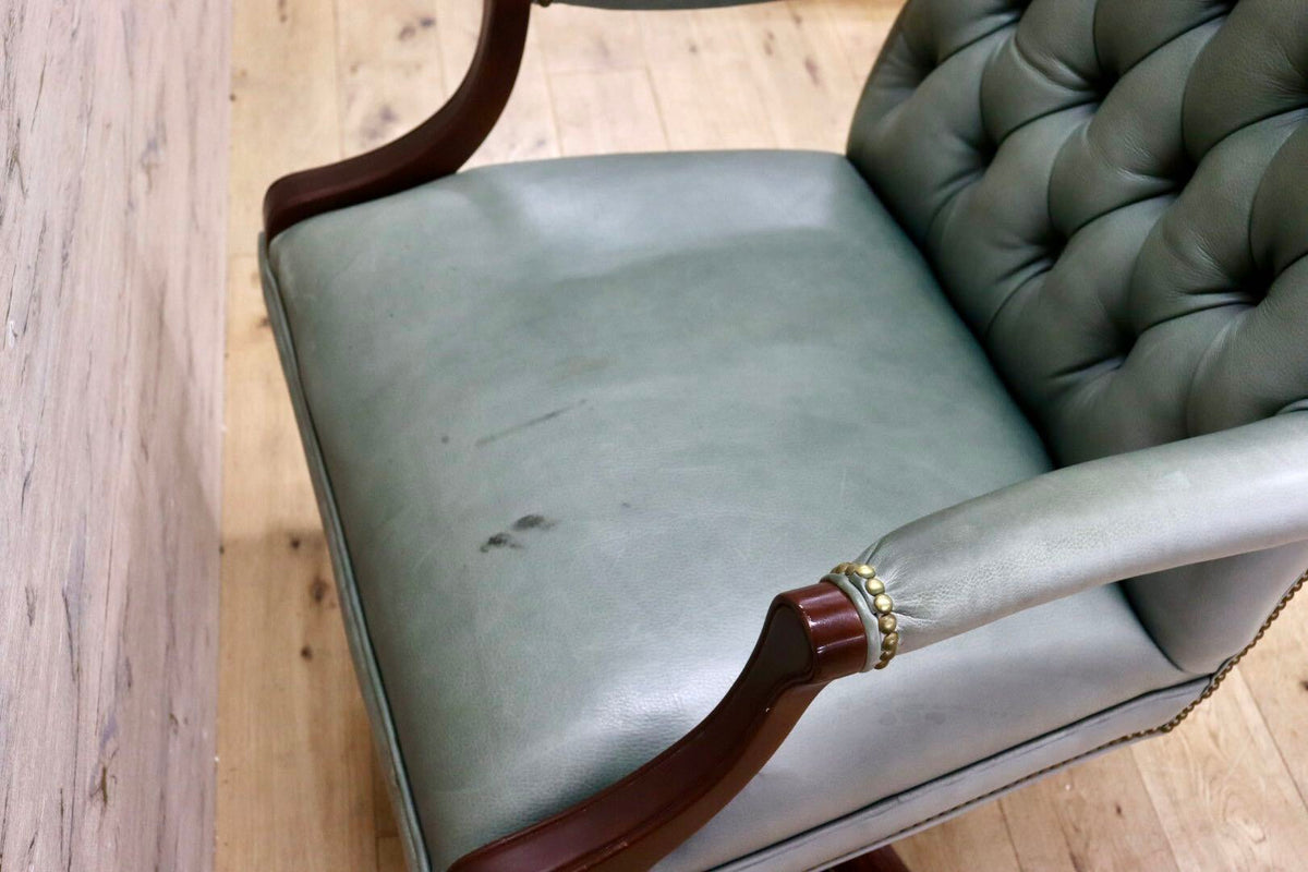 GMJK492◯COUNCILL / カウンシル ランドルフ スウィベル ティルトチェア オフィスチェア 本革 アンティークグリーン ヴィンテージ 最高級