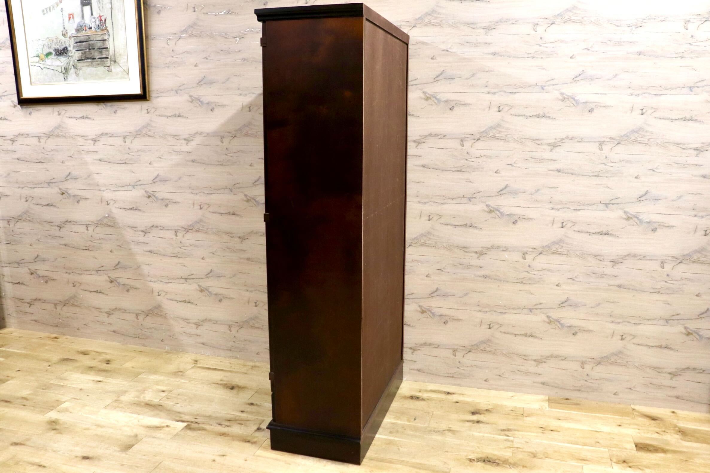 GMIS383○民芸家具 書棚 本棚 飾り棚 キャビネット 和家具 レトロ アンティーク 古民家 検)和光 北海道民芸家具