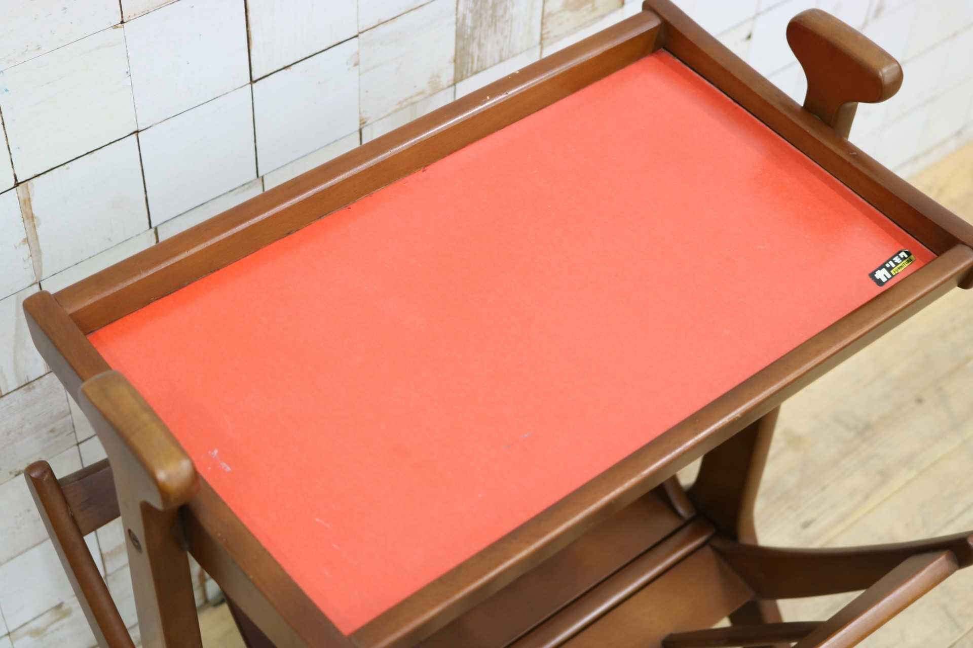 GMIS482○karimoku / カリモク オールドカリモク サイドテーブル コーヒーテーブル マガジンラック ヴィンテージ インテリア 木製 希少