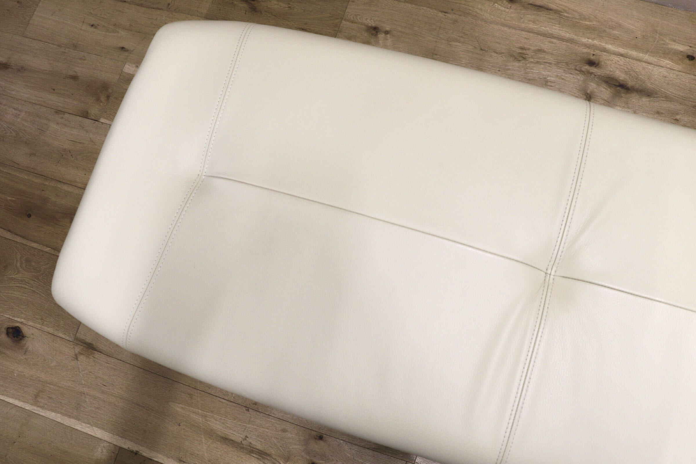 GMJS246B○NAGANO INTERIOR / ナガノインテリア ダイニングベンチ ベンチソファ ロングスツール 長椅子 本革 モダン 約15万円