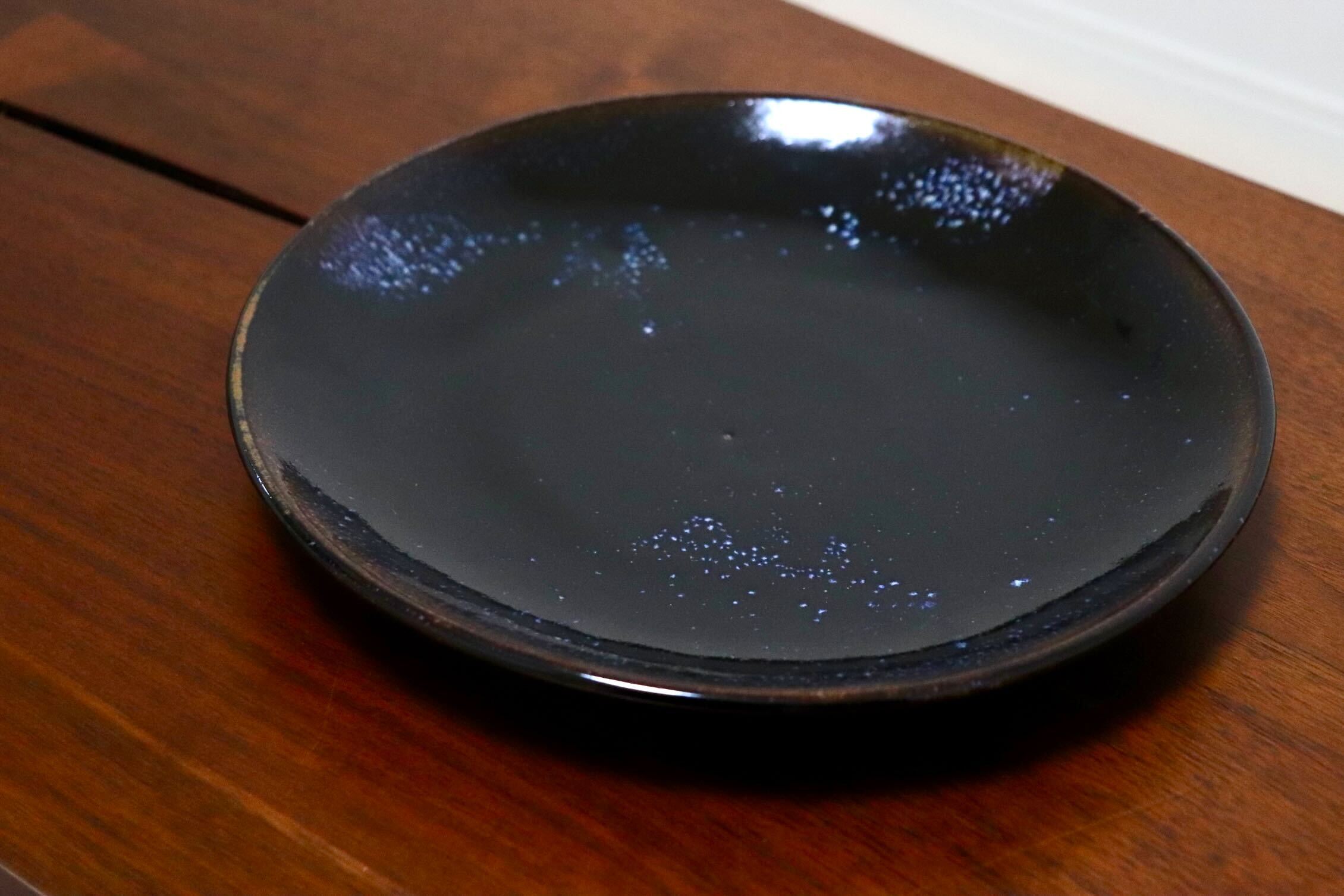 GMIO336○陶勝窯 丹波焼 銀河皿7寸 市野勝 市野勝磯 陶器 工芸品 丹波篠山 未使用