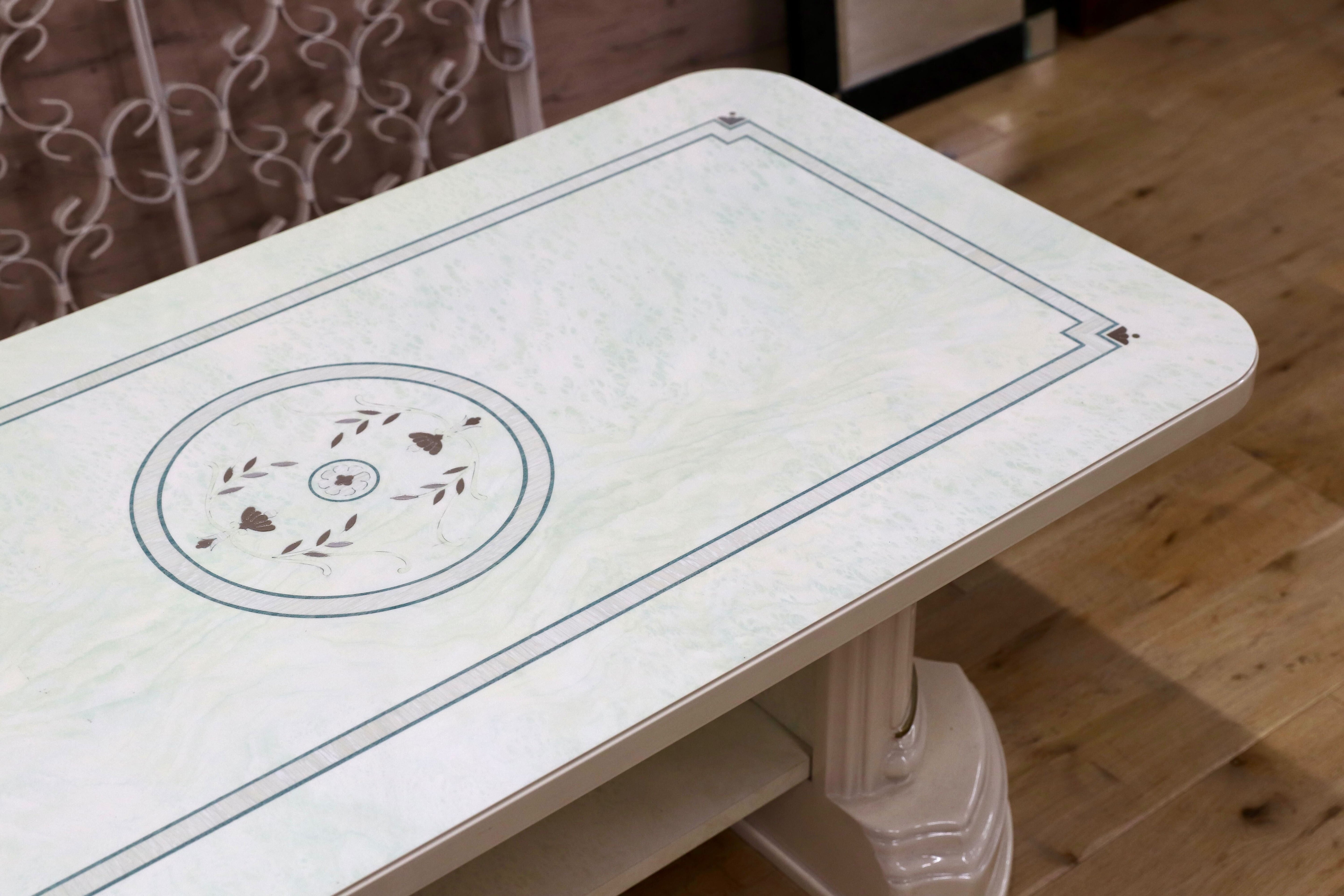 GMIK909A○イタリア クラシック ロココ調 センターテーブル リビングテーブル 応接机 姫家具 アンティーク調 検）サルタレッリ アマルフィ