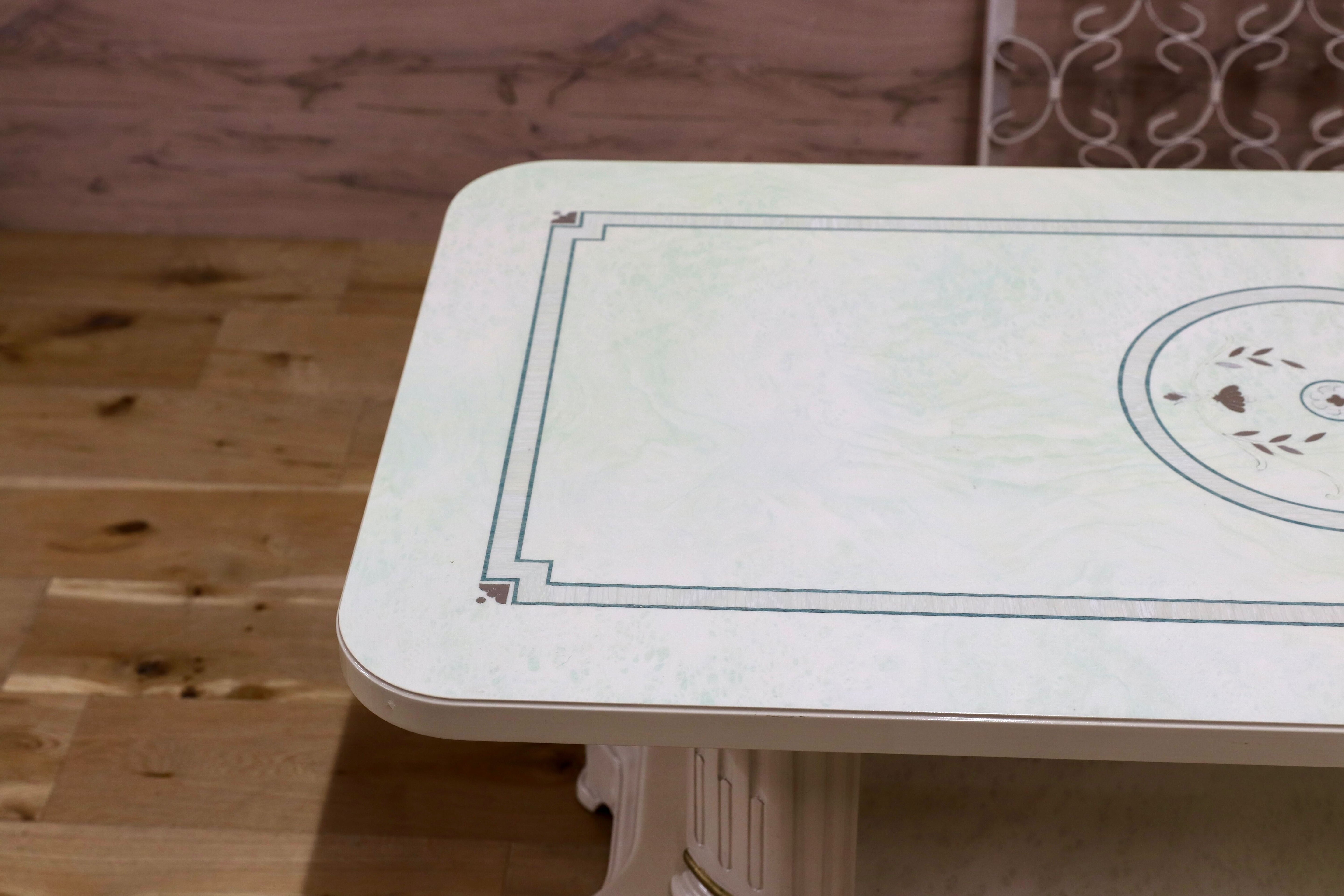 GMIK909A○イタリア クラシック ロココ調 センターテーブル リビングテーブル 応接机 姫家具 アンティーク調 検）サルタレッリ アマルフィ