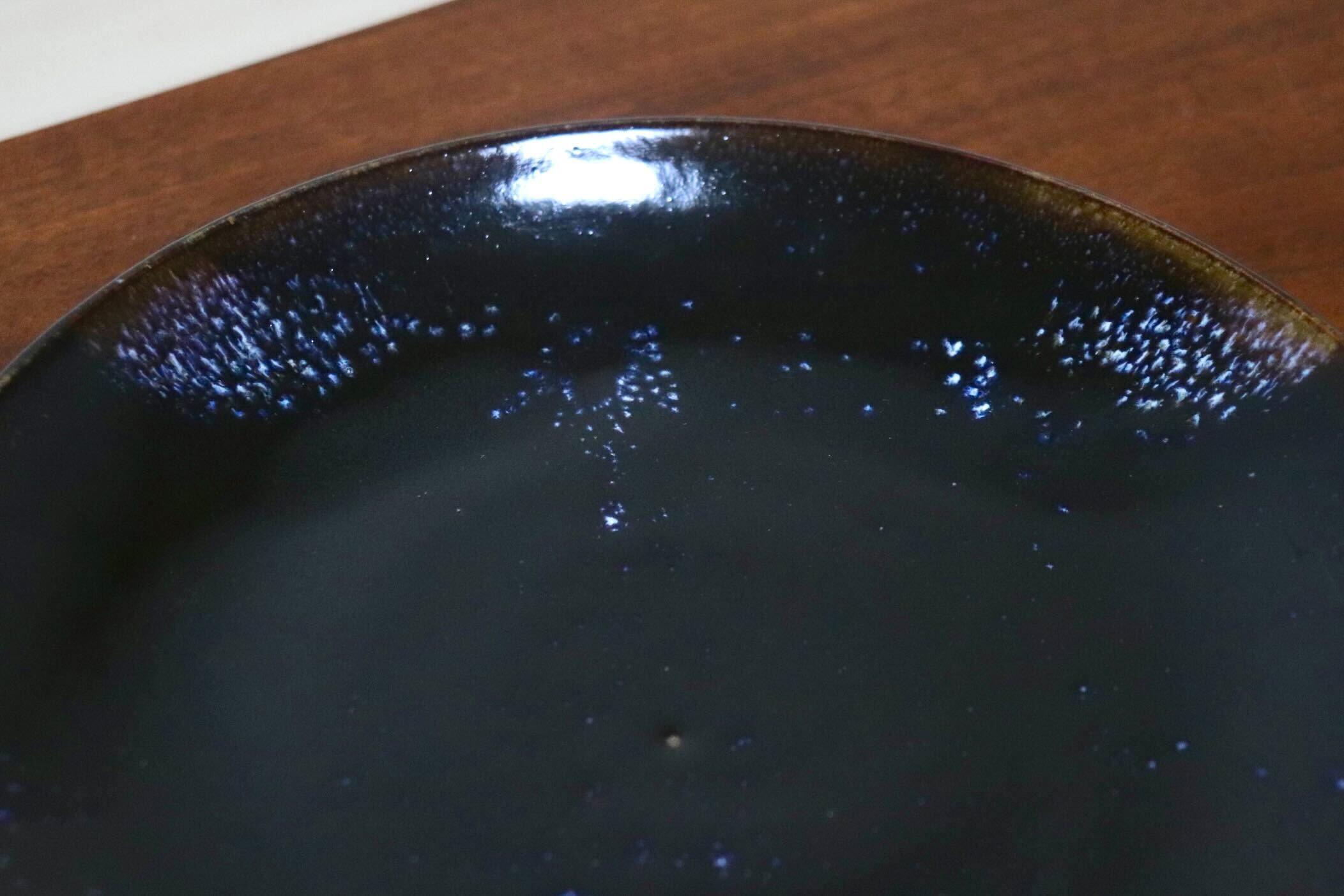 GMIO336○陶勝窯 丹波焼 銀河皿7寸 市野勝 市野勝磯 陶器 工芸品 丹波篠山 未使用