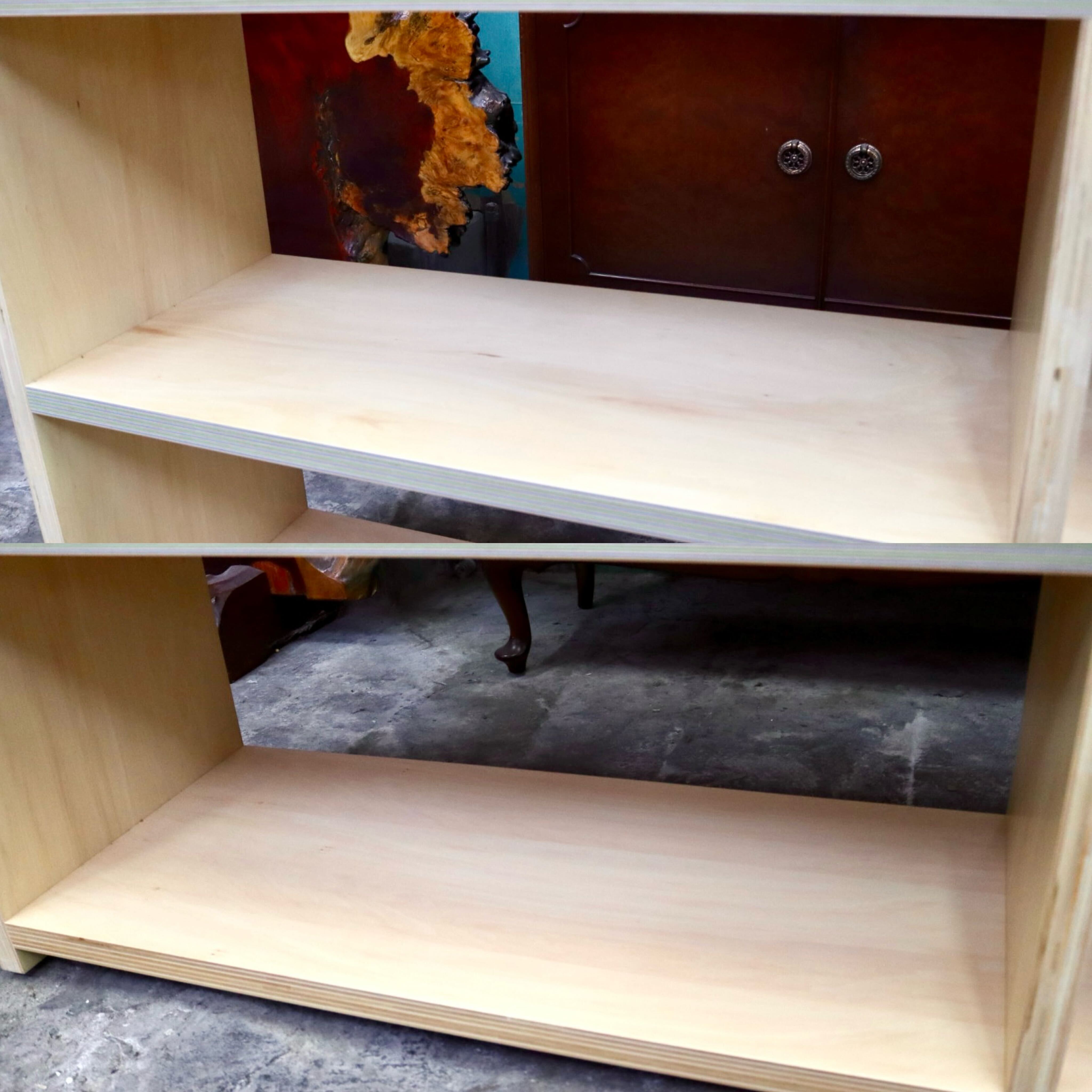 GMIH432B○滝澤ベニヤ ペーパーウッド サイドボード 飾り棚 ブックシェルフ ラック 本棚 木製 リビング収納 国産家具 モデルルーム展示品