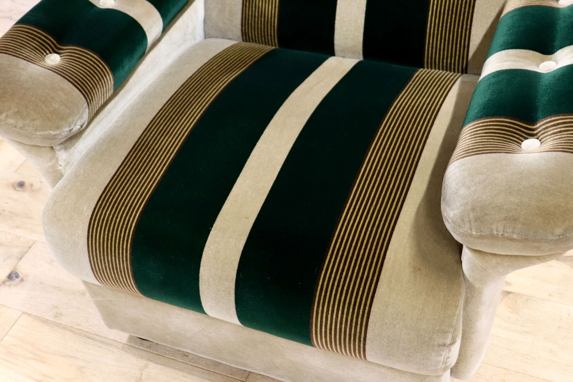 GMIH353B○オールドカリモク karimoku シングルソファ 1人掛けソファ ヴィンテージ ファブリック レトロモダン ミッドセンチュリー