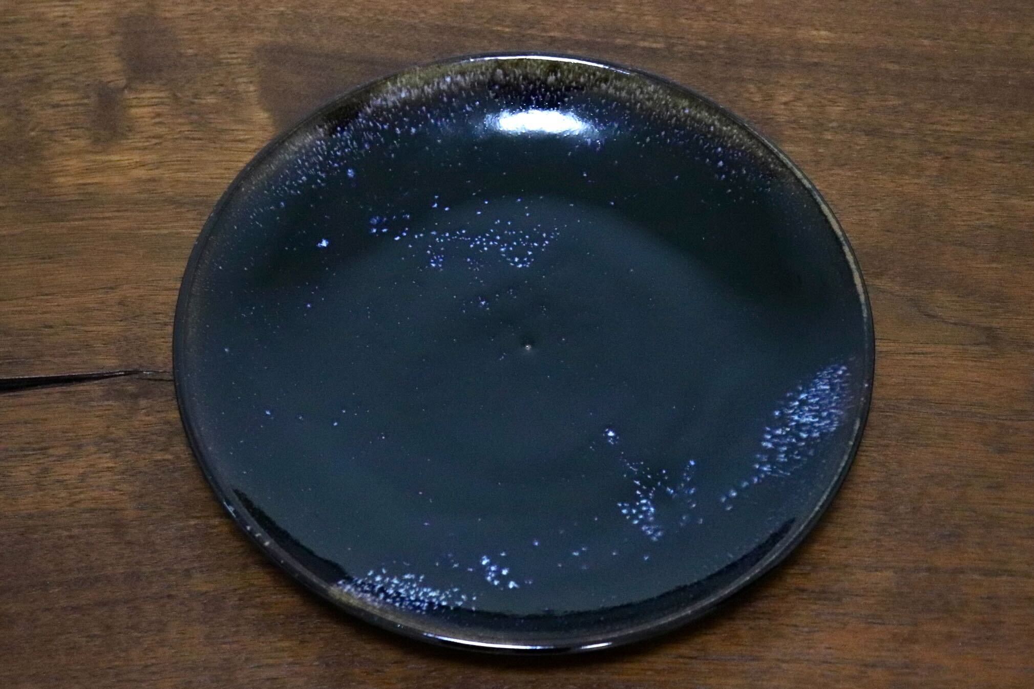 GMIO336○陶勝窯 丹波焼 銀河皿7寸 市野勝 市野勝磯 陶器 工芸品 丹波篠山 未使用