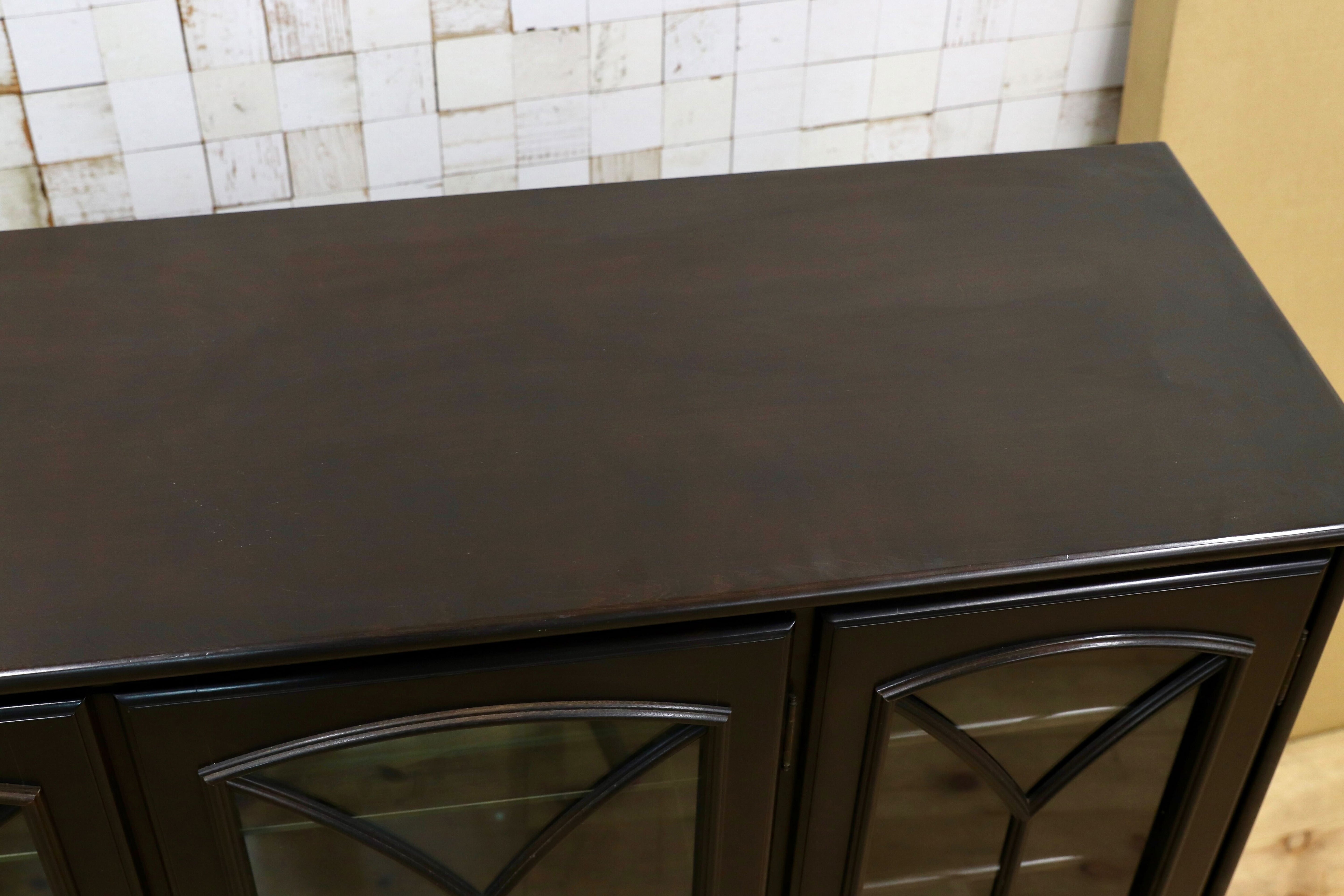 GMIH475○karimoku / カリモク アンティーク サイドボード リビングボード キャビネット キュリオ クラシック ヴィンテージ 飾り棚