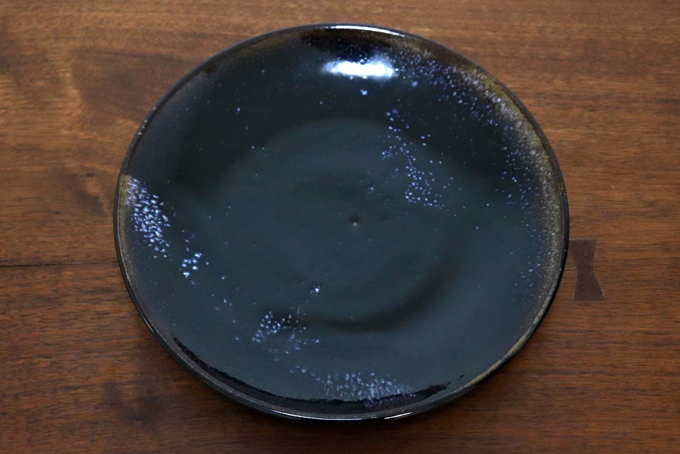 GMIO336○陶勝窯 丹波焼 銀河皿7寸 市野勝 市野勝磯 陶器 工芸品 丹波篠山 未使用