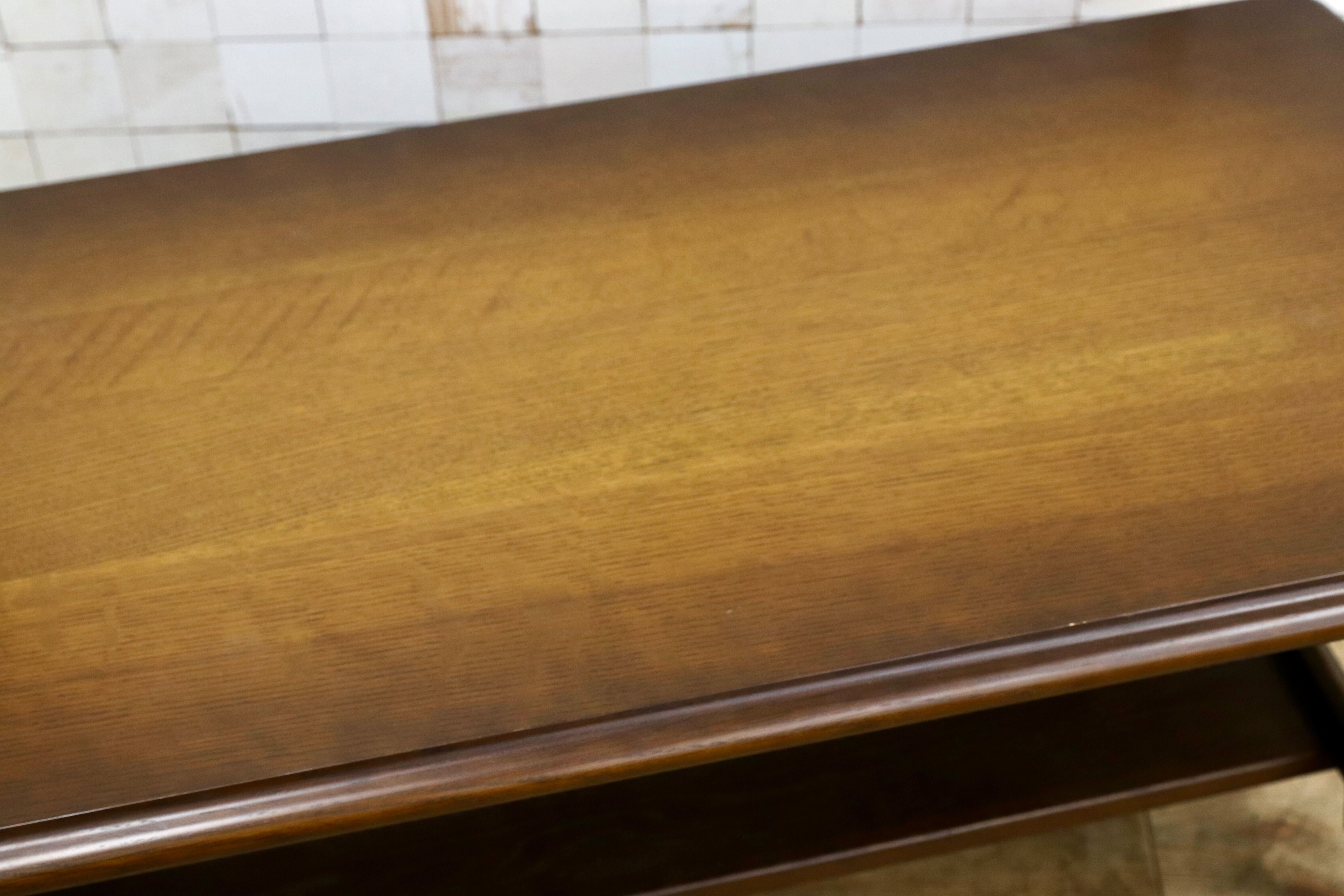 GMIS551A○飛騨産業 / HIDA 穂高 キツツキ センターテーブル リビングテーブル 応接机 オールド カントリー オーク材 定価約12万