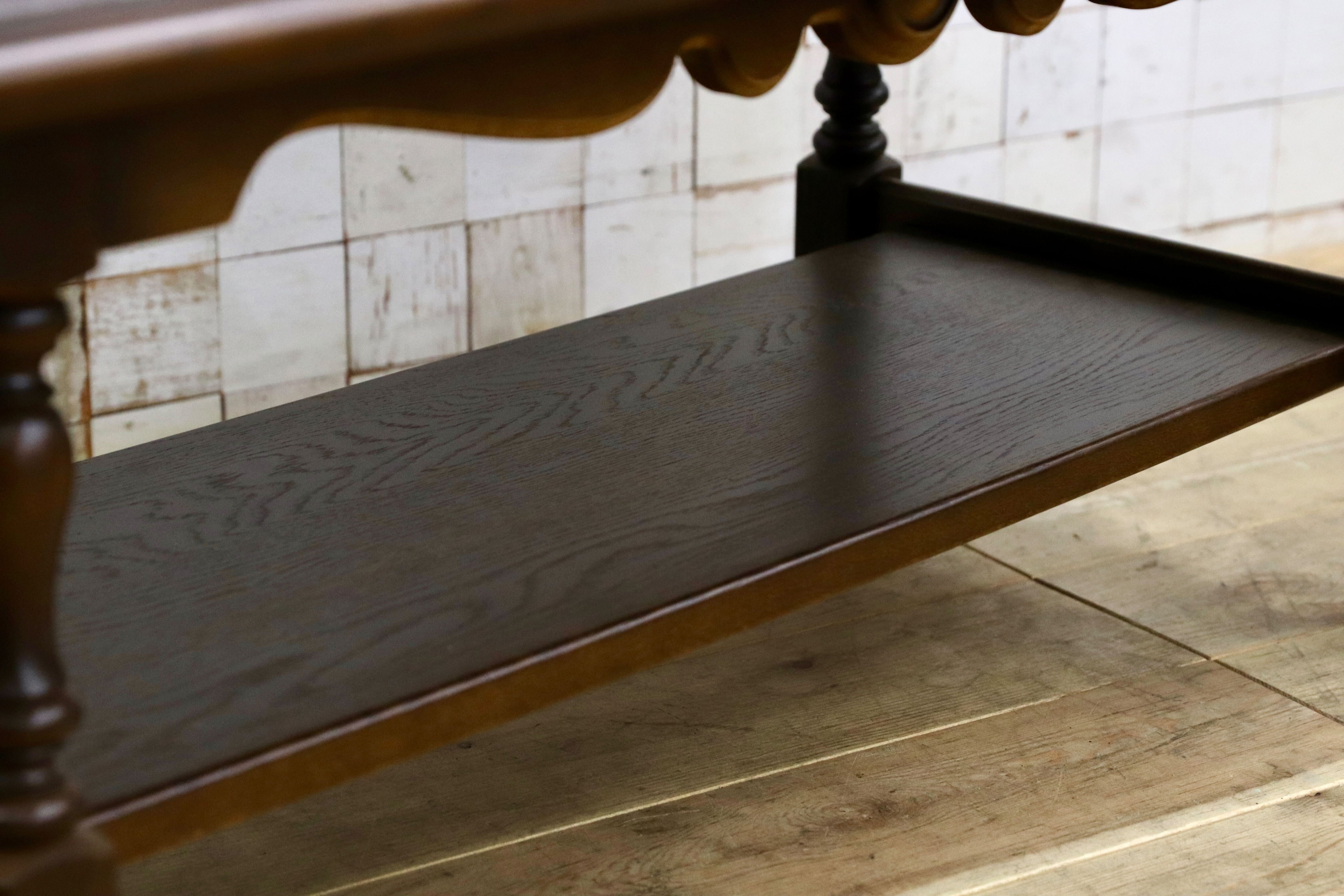 GMIS551A○飛騨産業 / HIDA 穂高 キツツキ センターテーブル リビングテーブル 応接机 オールド カントリー オーク材 定価約12万