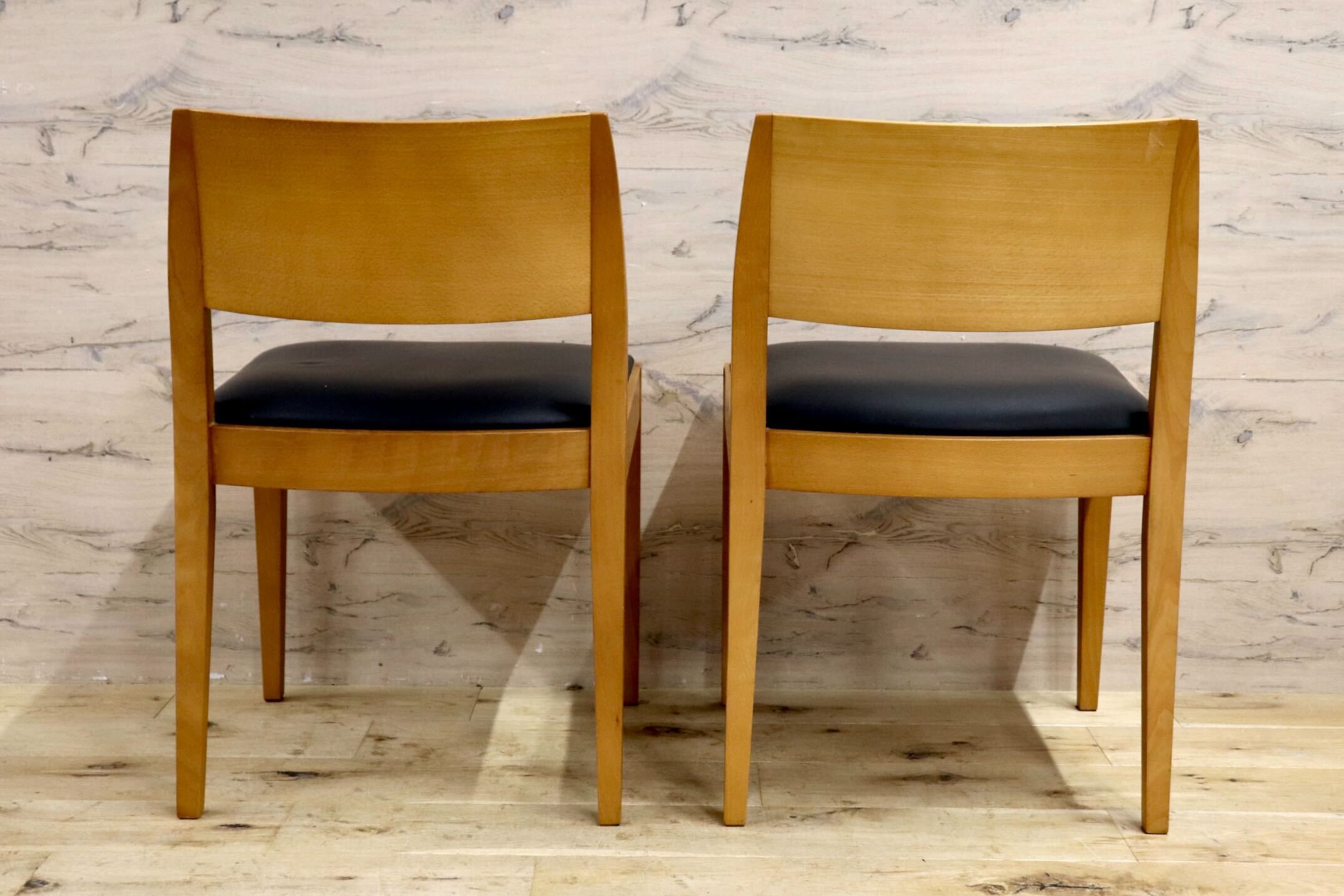 GMIK729A○Andreu World / アンドリュー・ワールド ダイニングチェア 2脚セット 椅子 レザー シンプル モダン スペイン製