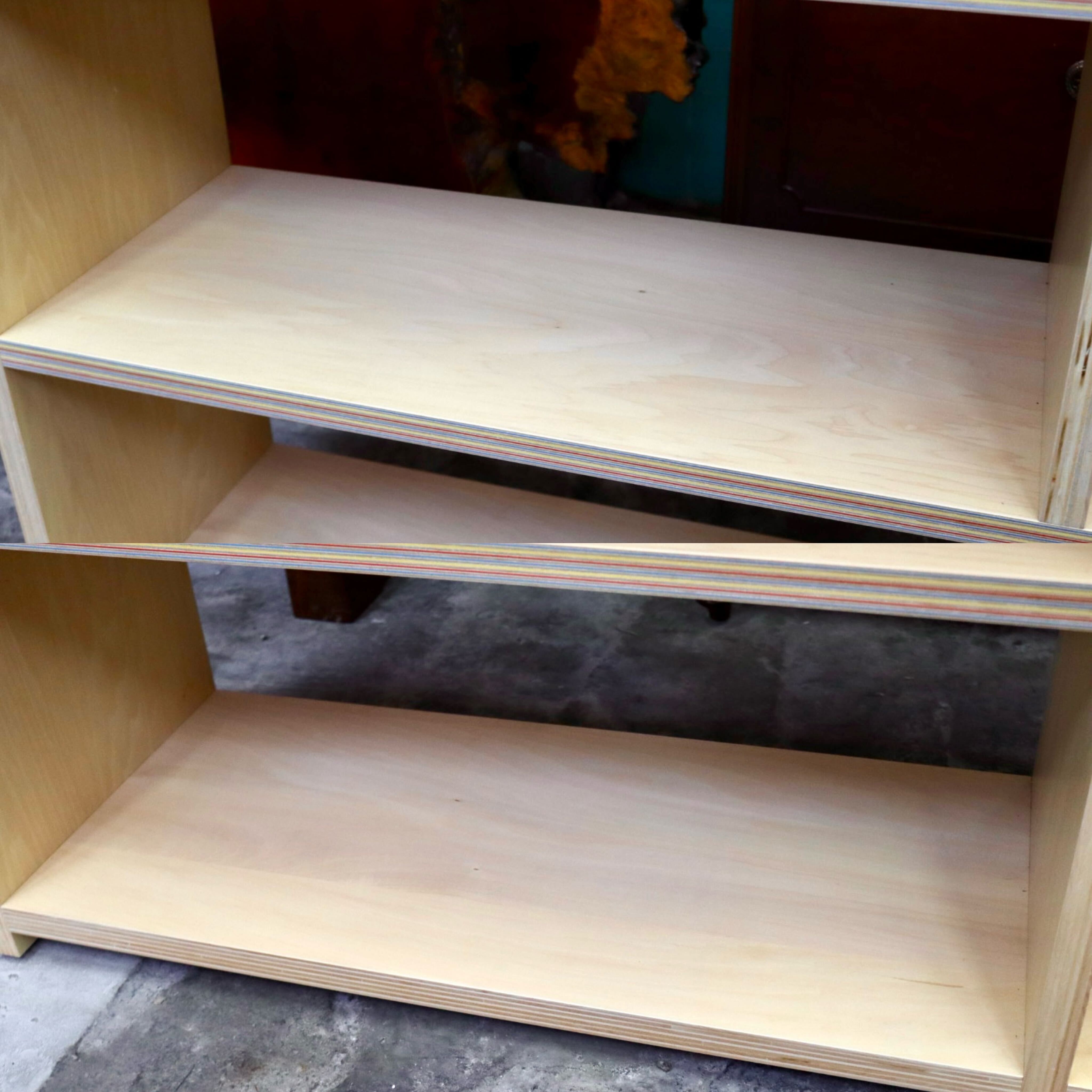 GMIH432E○滝澤ベニヤ ペーパーウッド サイドボード 飾り棚 ブックシェルフ ラック 本棚 木製 リビング収納 国産家具 モデルルーム展示品