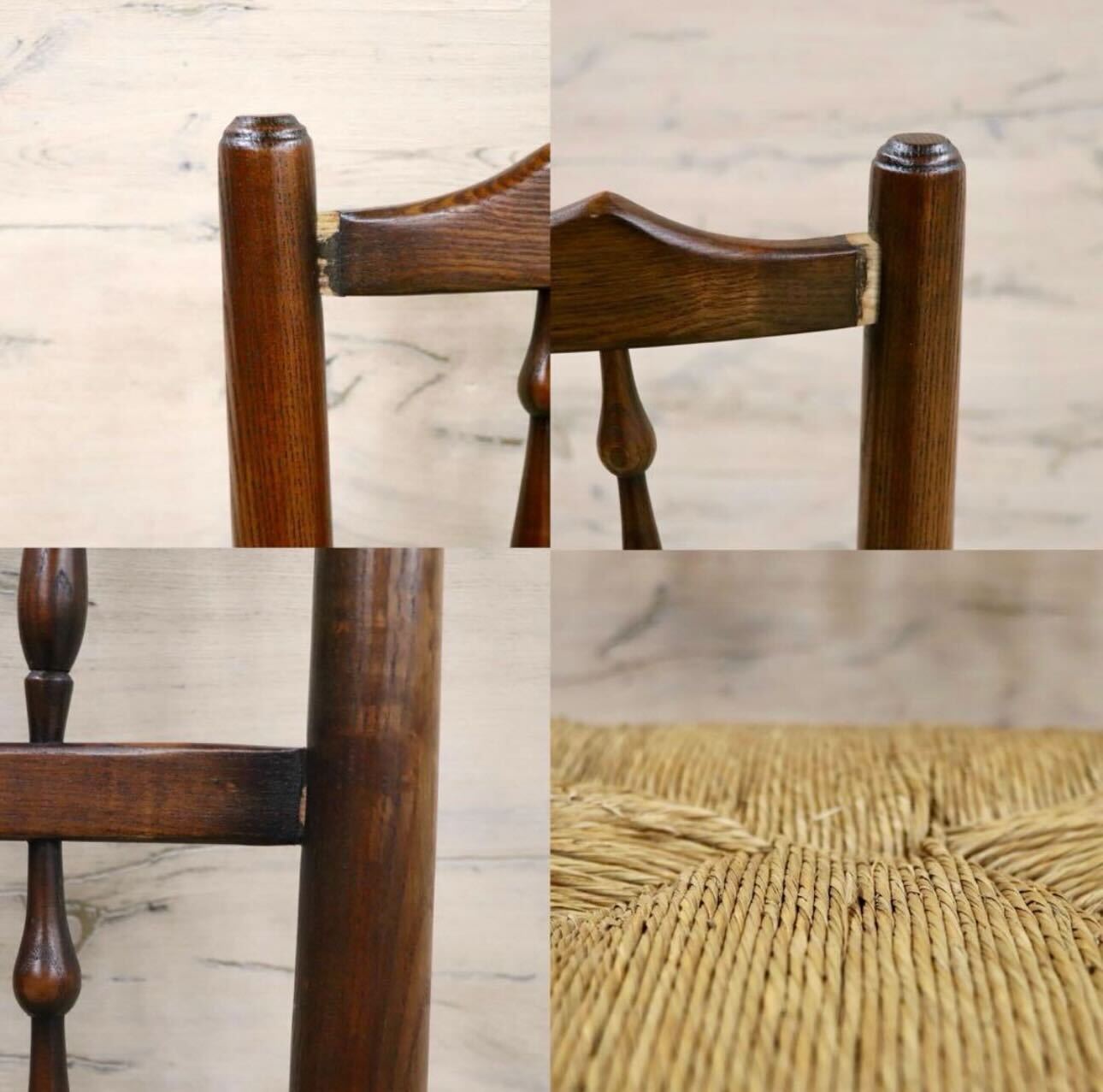 GMHS454B○英国 アンティーク スピンドルバック ダイニングチェア 椅子