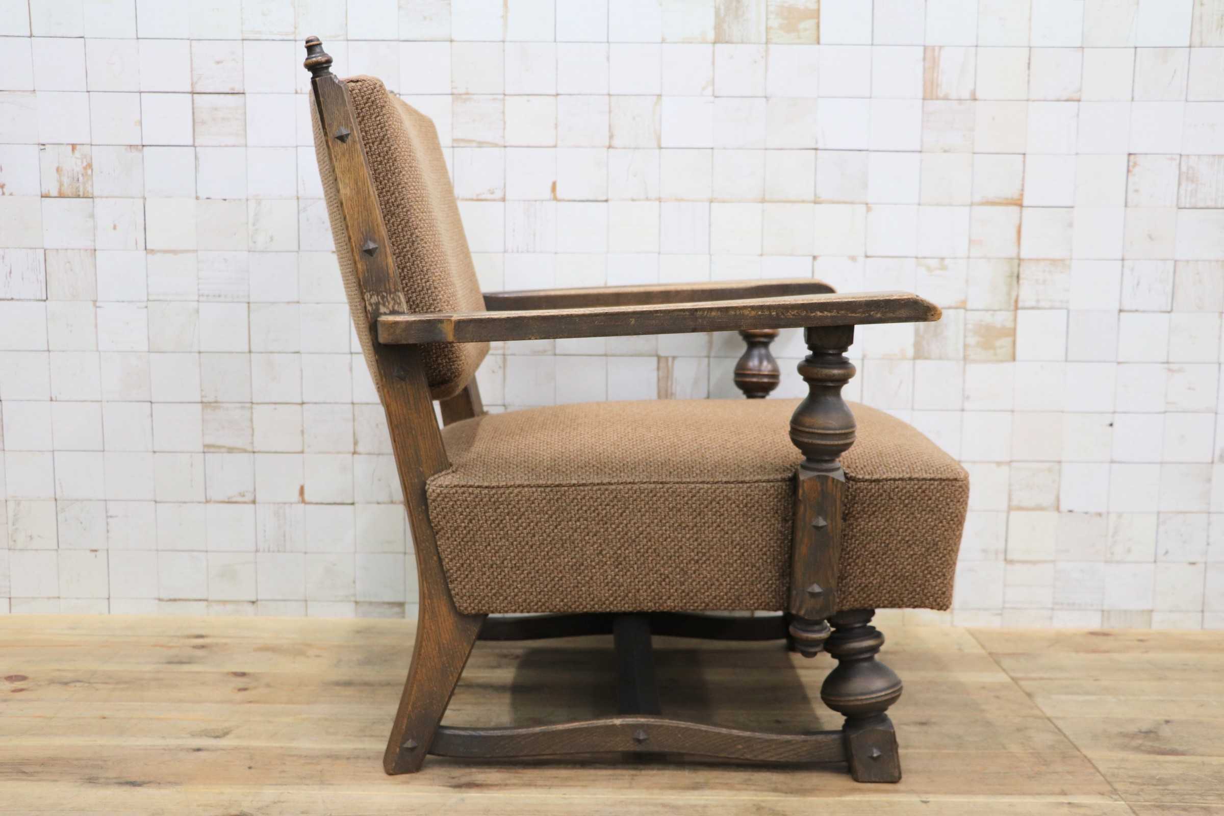 GMJS170B◯神戸家具 永田良介商店 ラウンジチェア 1人掛けソファ シングルソファ アームチェア 椅子 レトロ 和製ヴィンテージ 希少