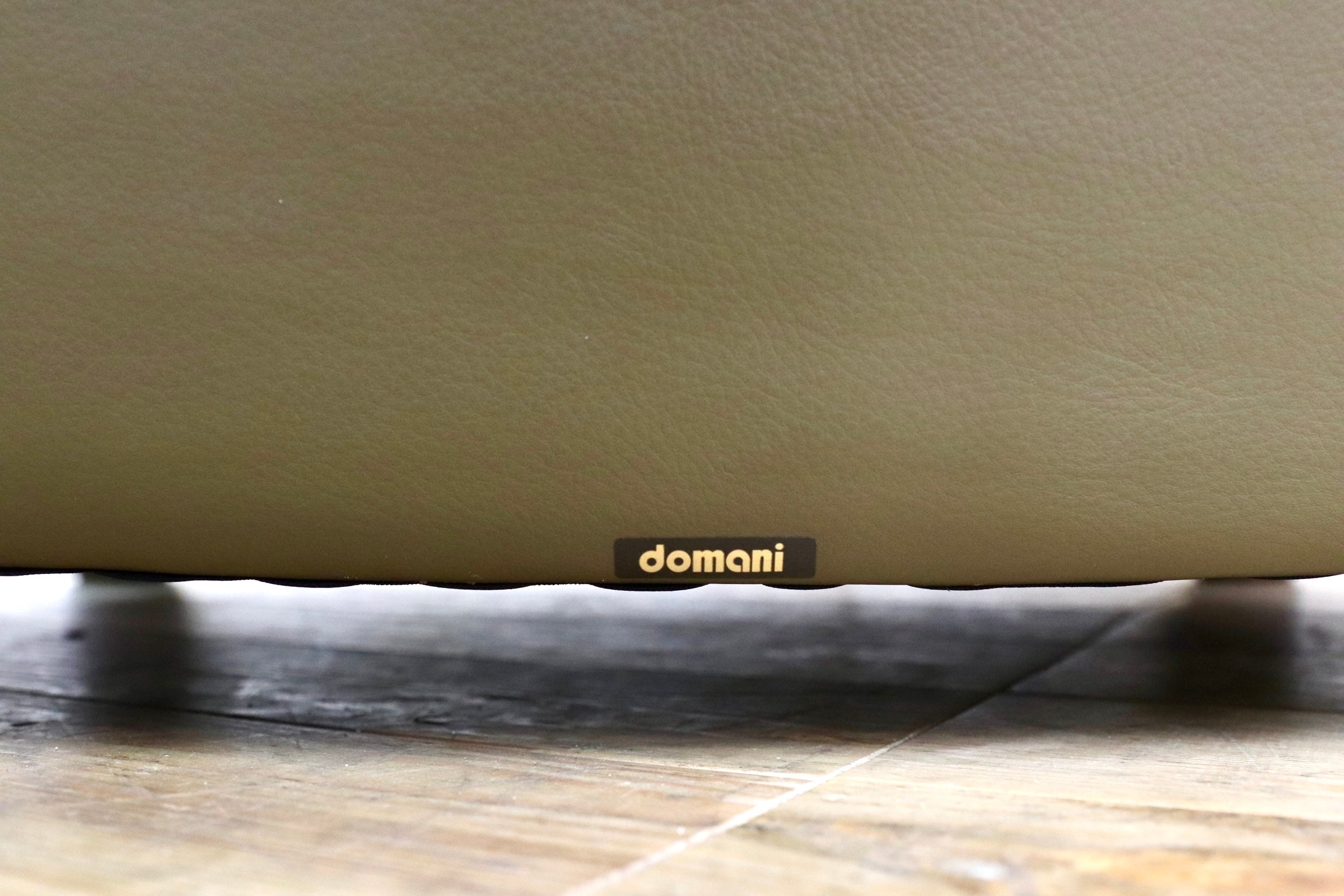 GMJN23○domani / ドマーニ Excel-Life ZSA400 1人掛けソファ パーソナルソファ 総本革 カリモク最高峰 オリーブグリーン 定価約45万