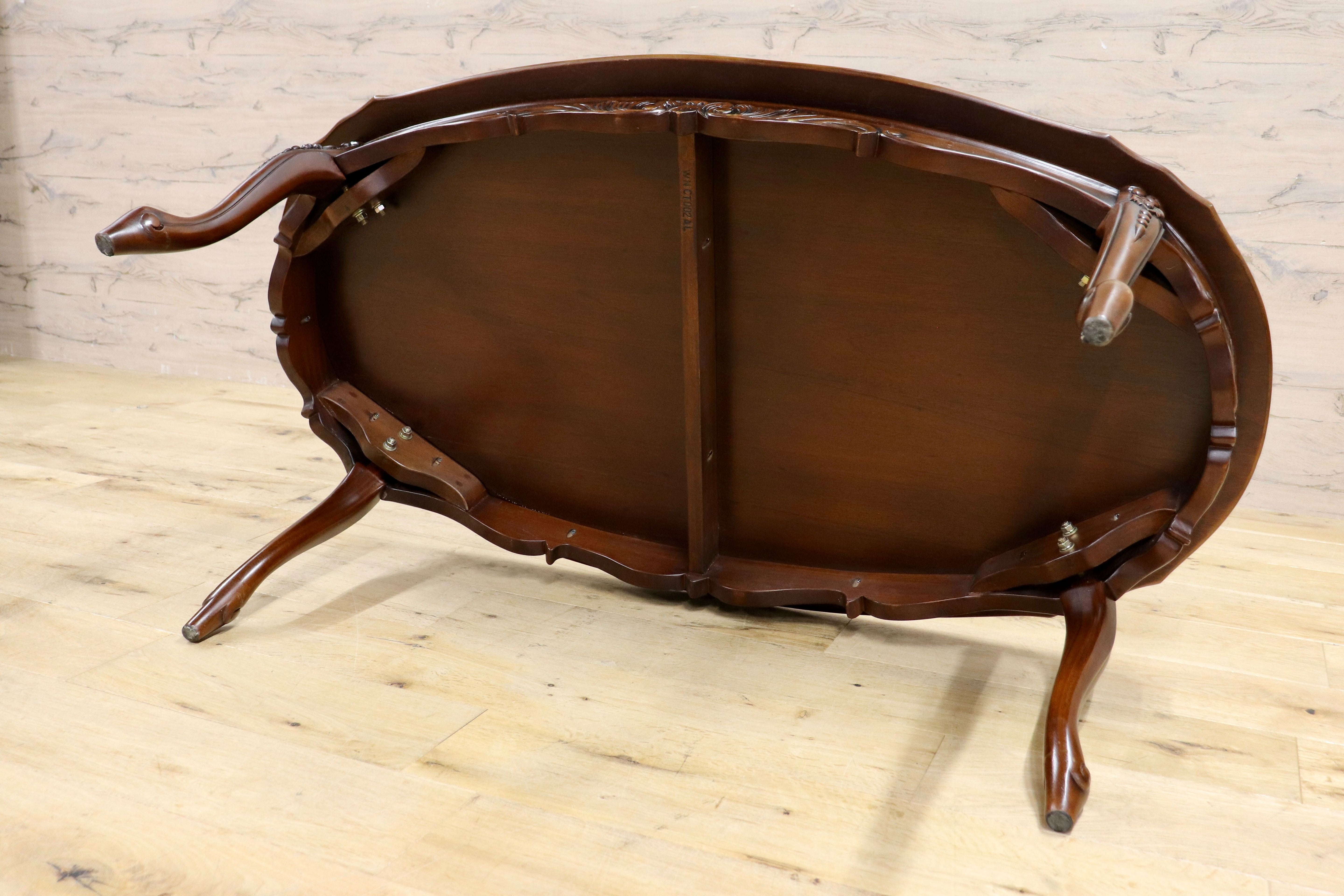 GMIK753A○クラシック センターテーブル リビングテーブル ローテーブル ヨーロピアン アンティーク調 木製家具