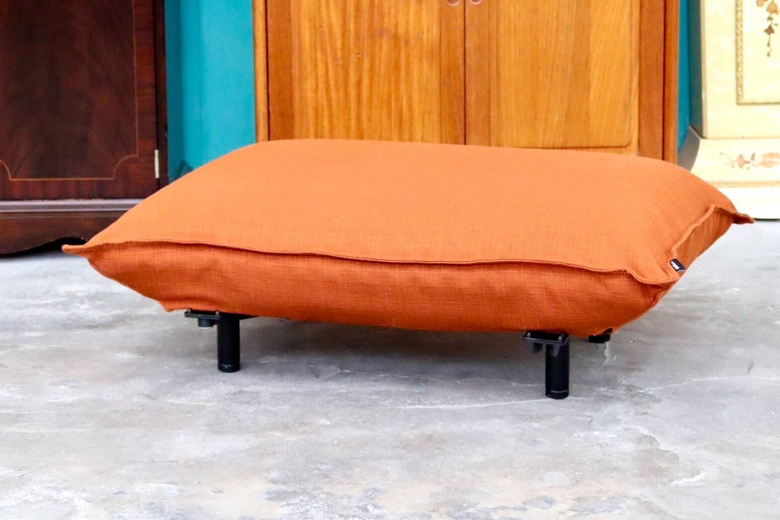 GMIK340C○France Bed / フランスベッド ライフィット Lifit MOVEin'terior オットマン スツール フットスツール ファブリック オレンジ
