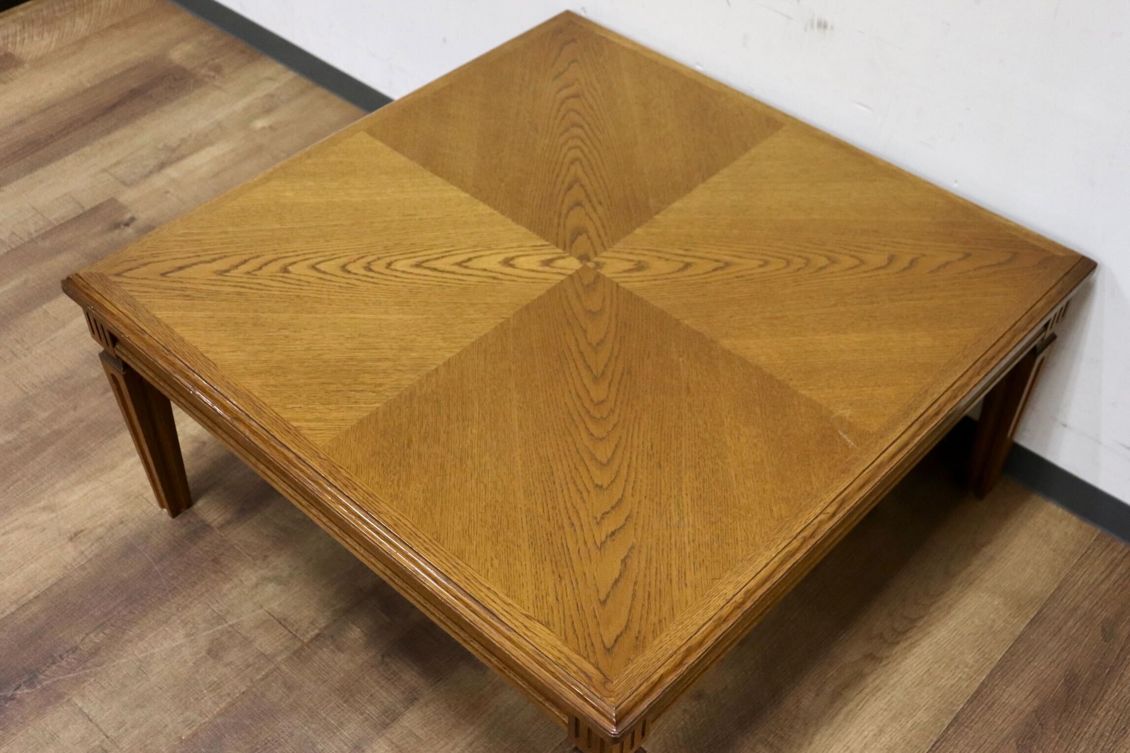 GMIH28○domani / ドマーニ QUEENSLIFE クイーンズライフ センターテーブル リビングテーブル 応接机 クラシック カリモク最高峰