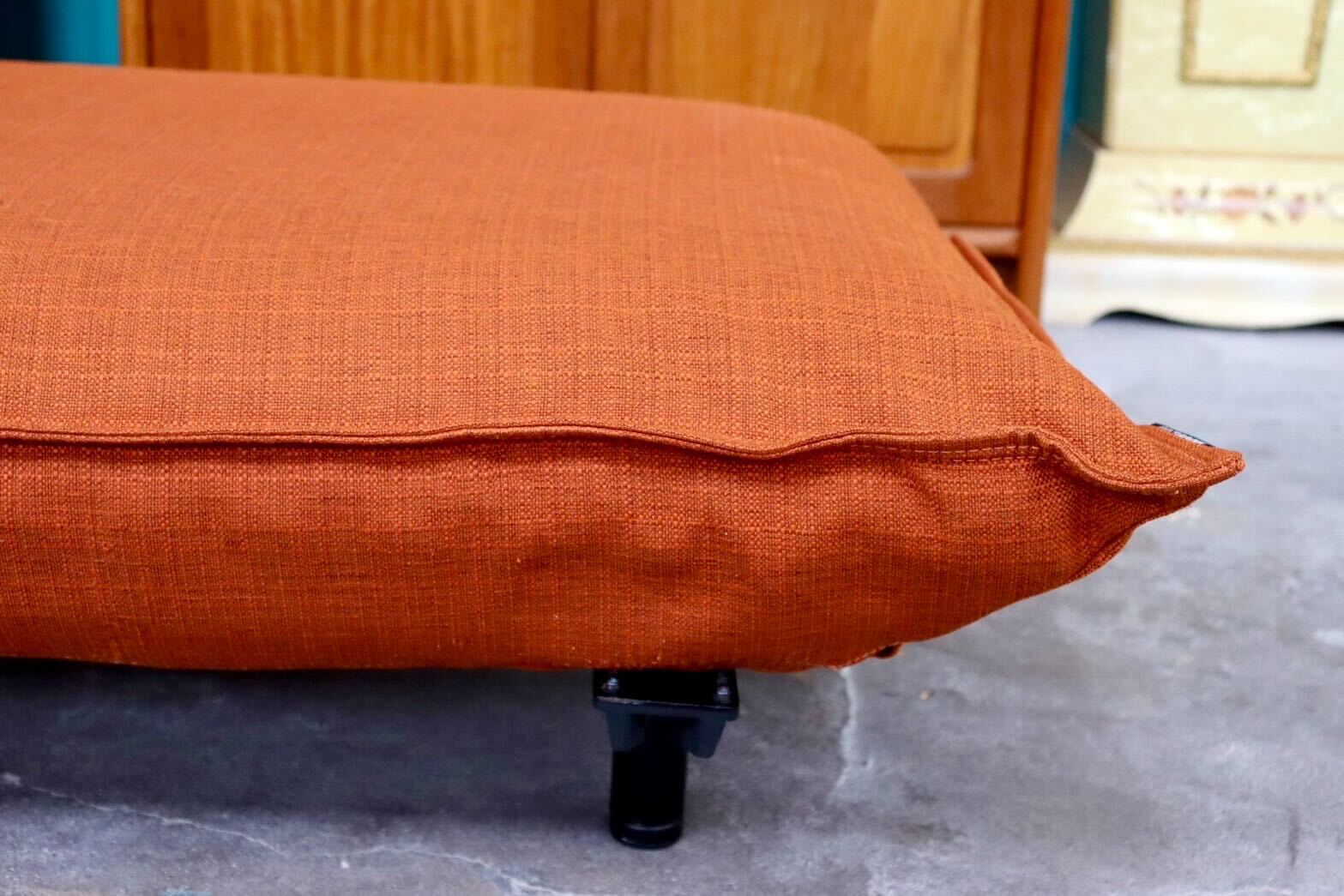 GMIK340C○France Bed / フランスベッド ライフィット Lifit MOVEin'terior オットマン スツール フットスツール ファブリック オレンジ
