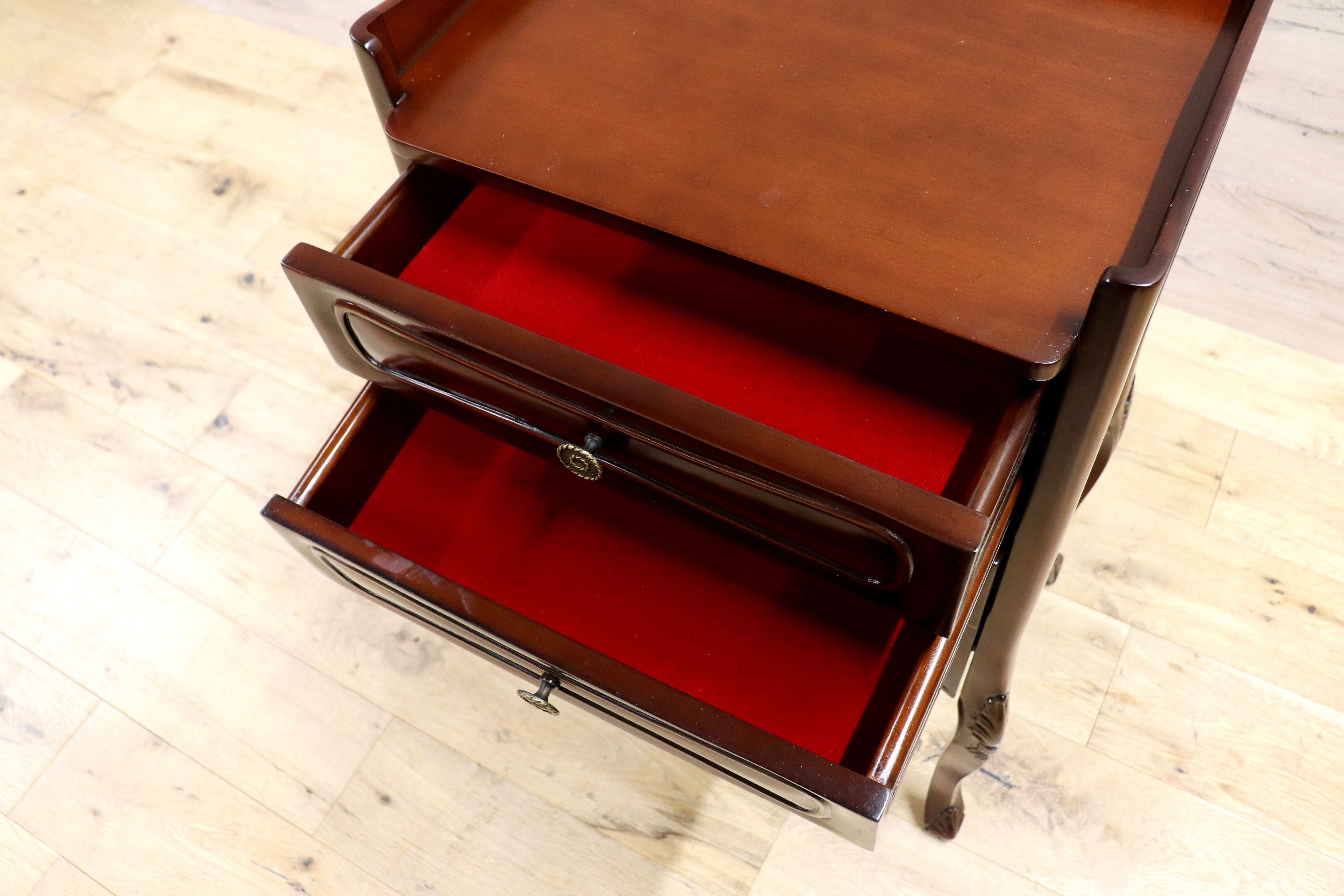 GMIK753C○クラシック サイドチェスト ルイ 4段チェスト チェスト 引き出し収納 小物入れ マホガニー ヨーロピアン アンティーク調