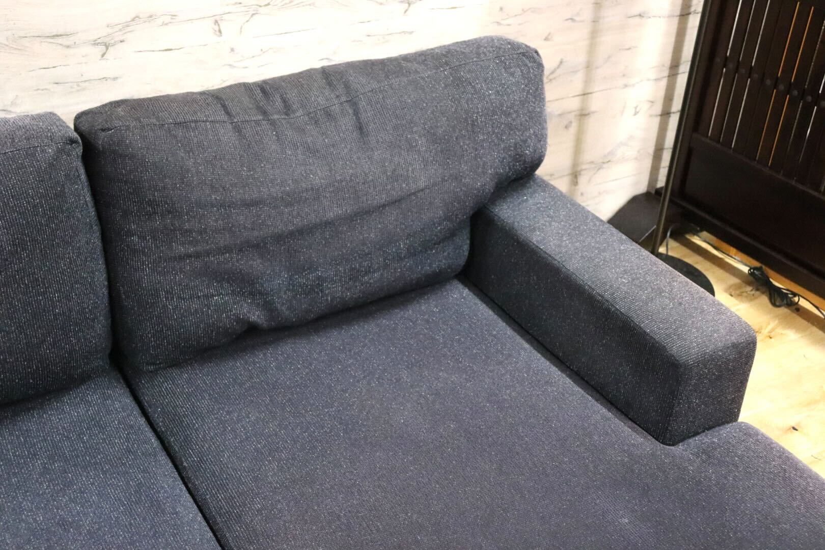 GMHK66○Masterwal / マスターウォール DANISH SOFA デニッシュソファ カウチソファ 北欧スタイル ウォールナット ファブリック 定価約41万