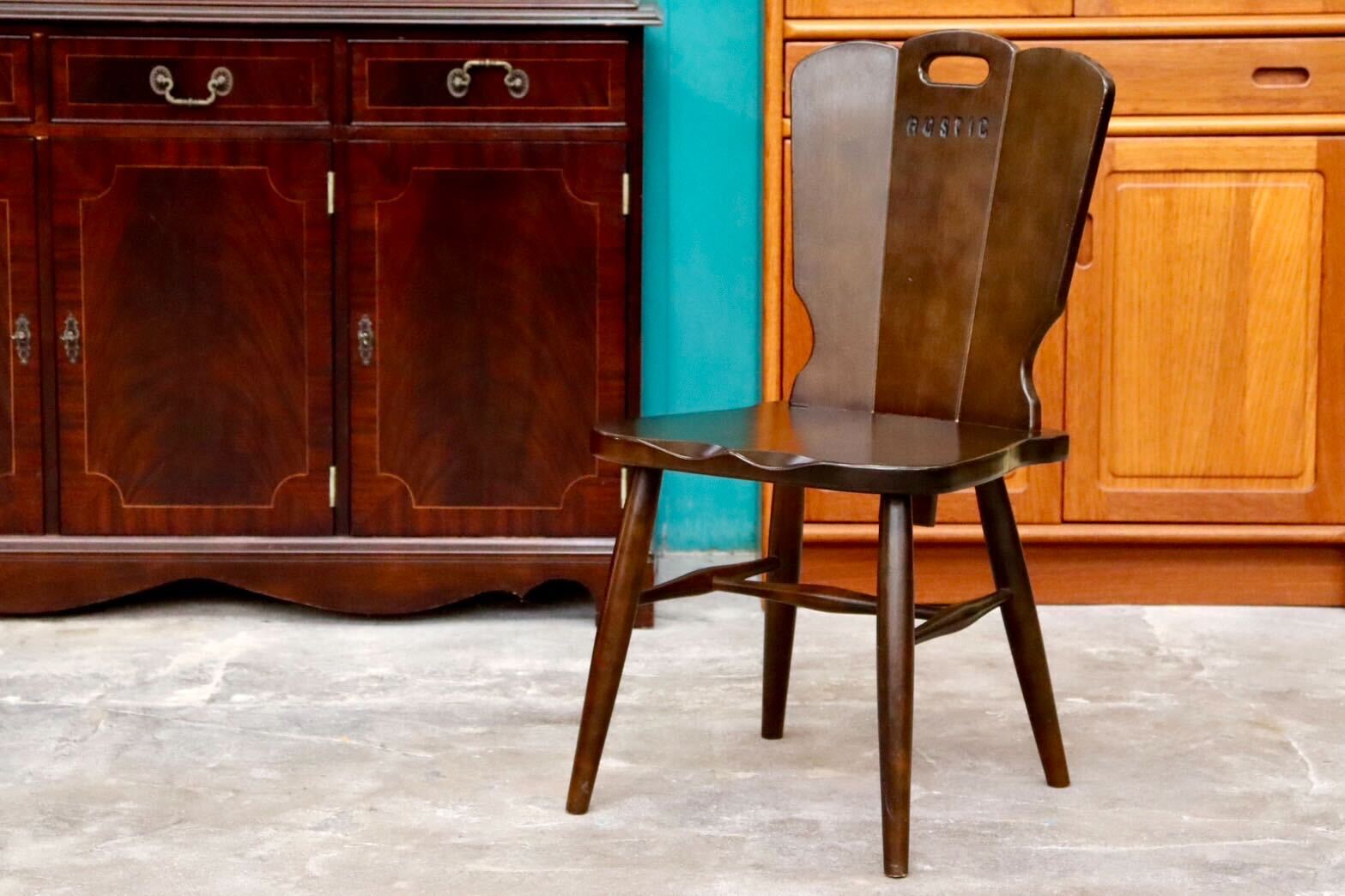 GMIS180A○karimoku / カリモク RUSTIC ルスティック 椅子 チェア ダイニングチェア リビングチェア ヴィンテージ 国産家具