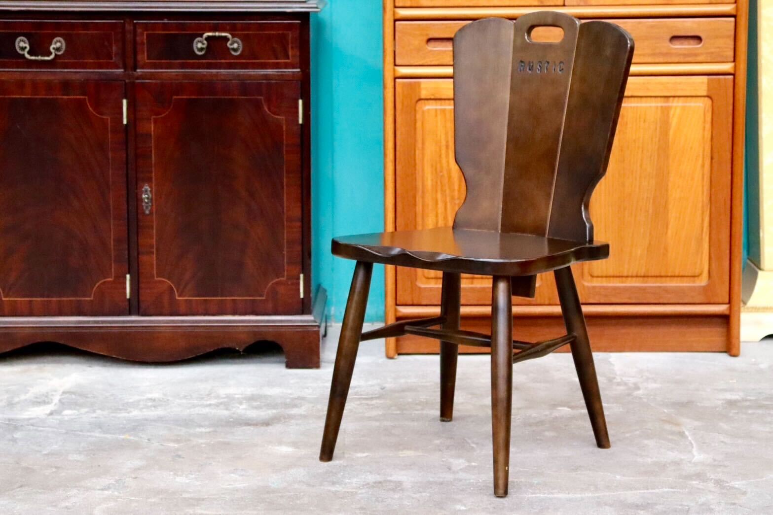 GMIS180B○karimoku / カリモク RUSTIC ルスティック 椅子 チェア ダイニングチェア リビングチェア ヴィンテージ 国産家具