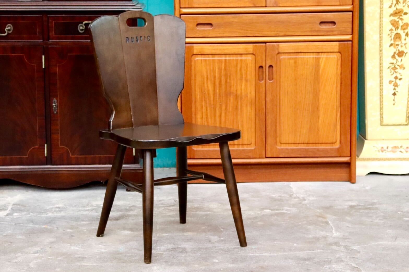 GMIS180B○karimoku / カリモク RUSTIC ルスティック 椅子 チェア ダイニングチェア リビングチェア ヴィンテージ 国産家具