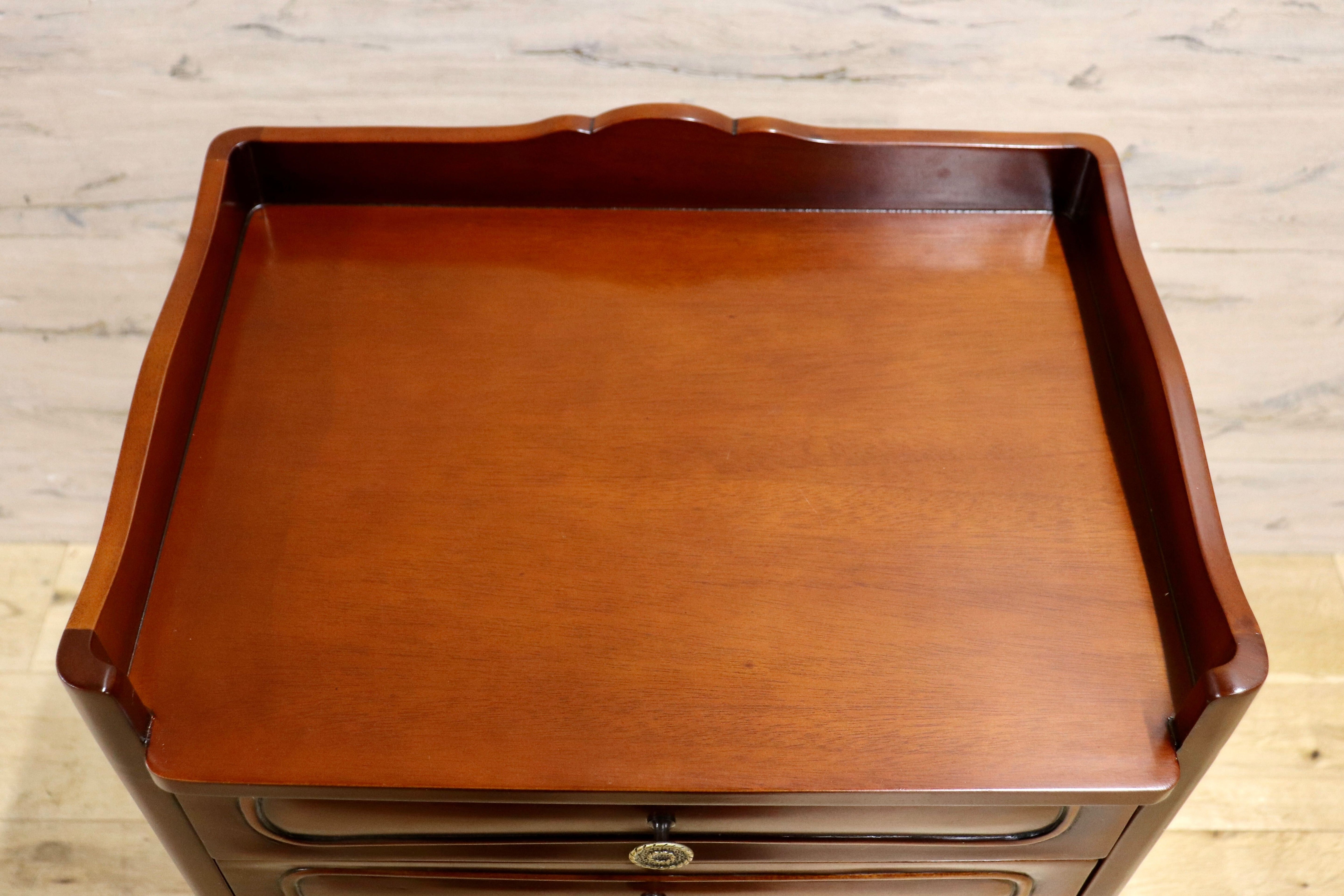 GMIK753D○クラシック サイドチェスト ルイ 4段チェスト チェスト 引き出し収納 小物入れ マホガニー ヨーロピアン アンティーク調