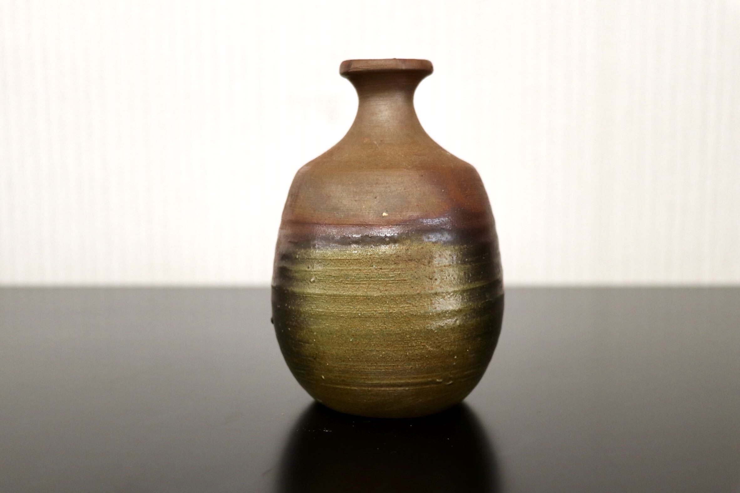 GMJK374E○備前焼 徳利 徳瓶 小壺 酒器 酒次 一輪挿し 花瓶 花器 花入 古備前 焼き締め 和モダン