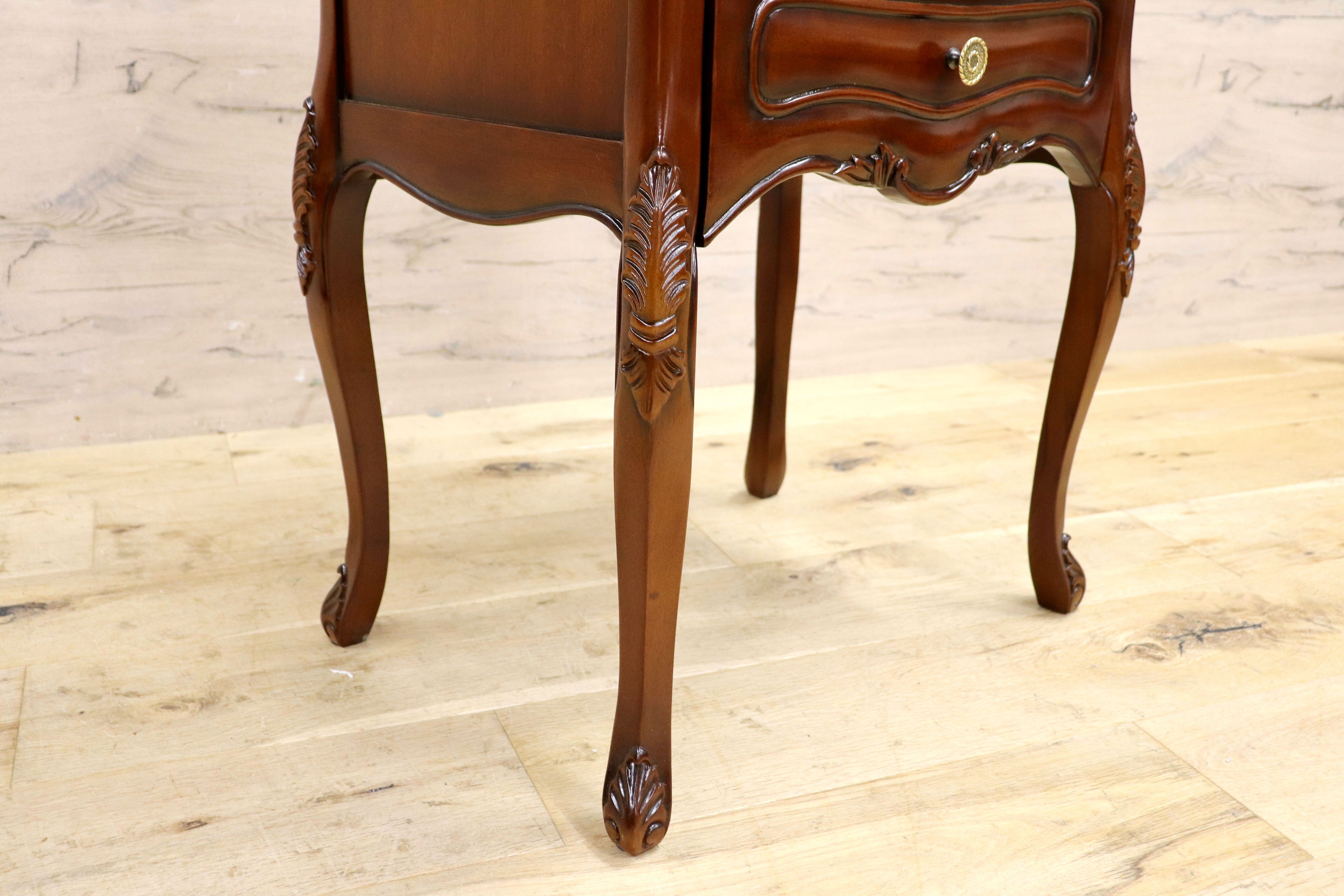 GMIK753D○クラシック サイドチェスト ルイ 4段チェスト チェスト 引き出し収納 小物入れ マホガニー ヨーロピアン アンティーク調