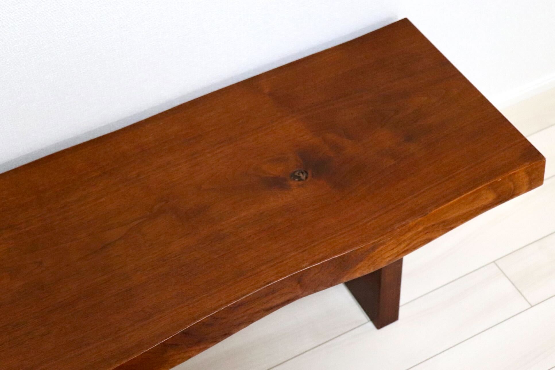 GMIK692○無垢材 ベンチ 長椅子 腰掛け 椅子 チェア スツール ローテーブル 飾り台 和家具 和モダン レトロ アンティーク