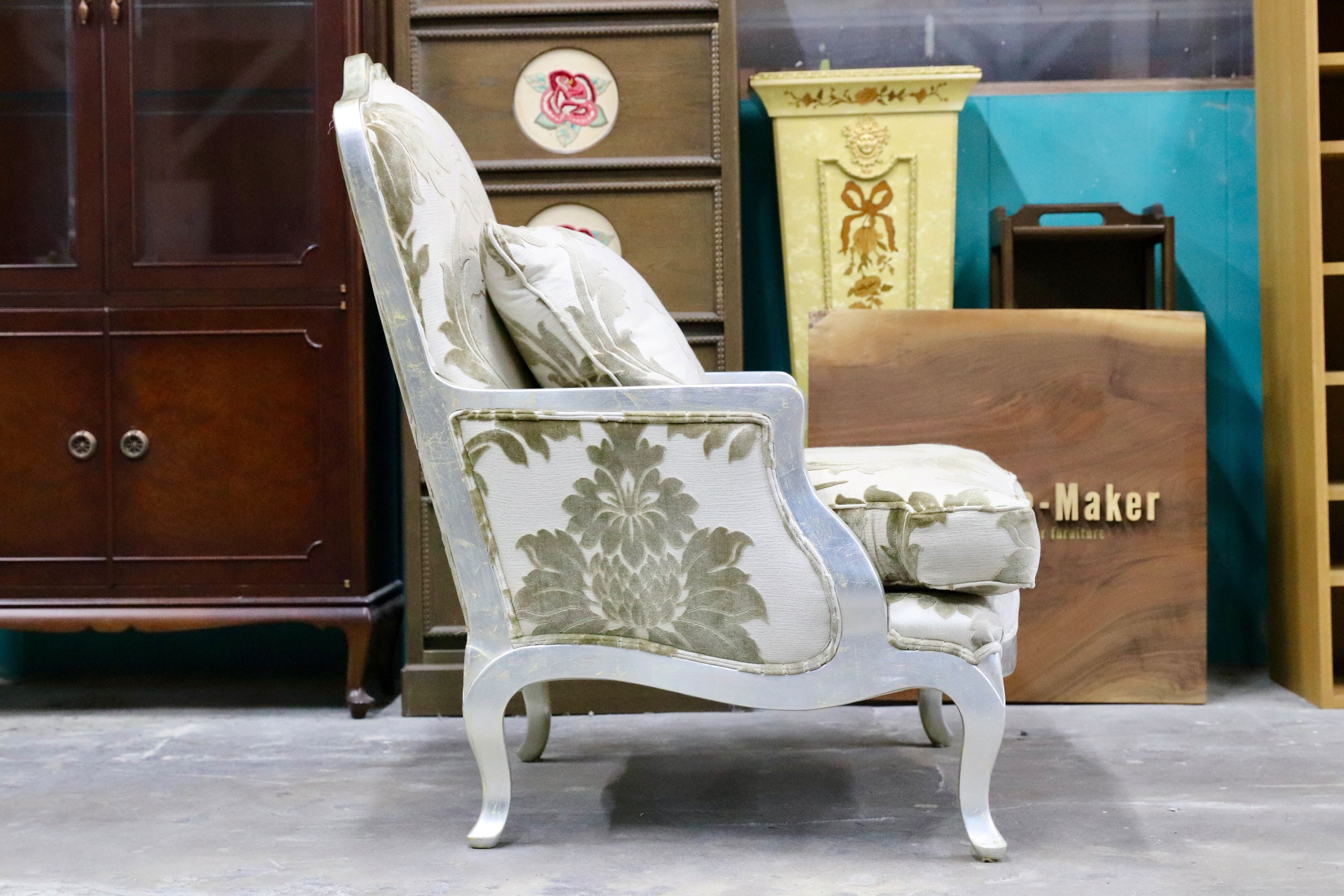 GMIK930A○IDC大塚家具 DURESTA オペラ アームチェア 1人掛けソファ シングルソファ 羽毛 ファブリック 英国 最高峰 定価69万 展示品
