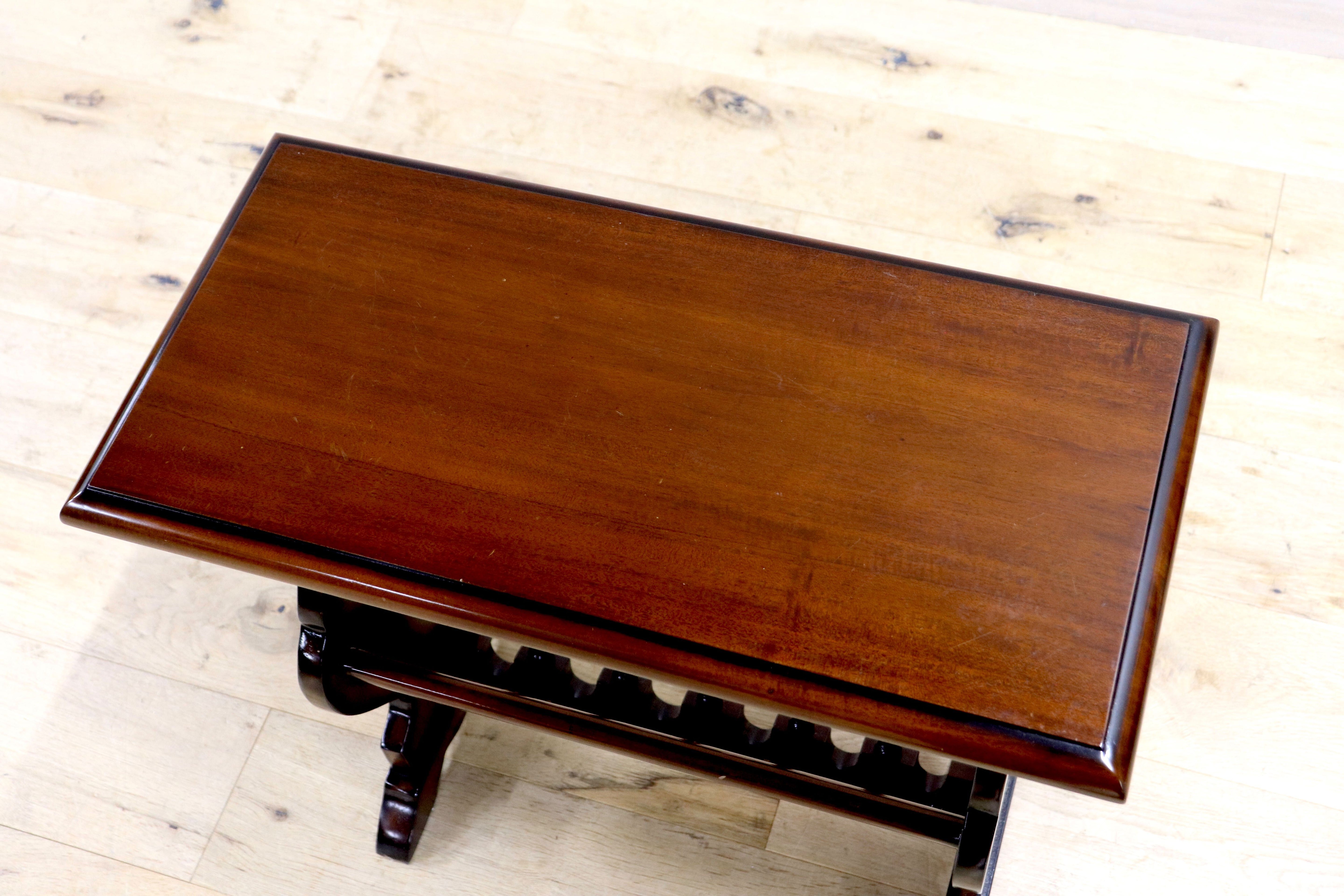 GMIK753E○クラシック マガジンラック サイドテーブル ヴィンテージ アンティーク調 ヨーロピアン 木製