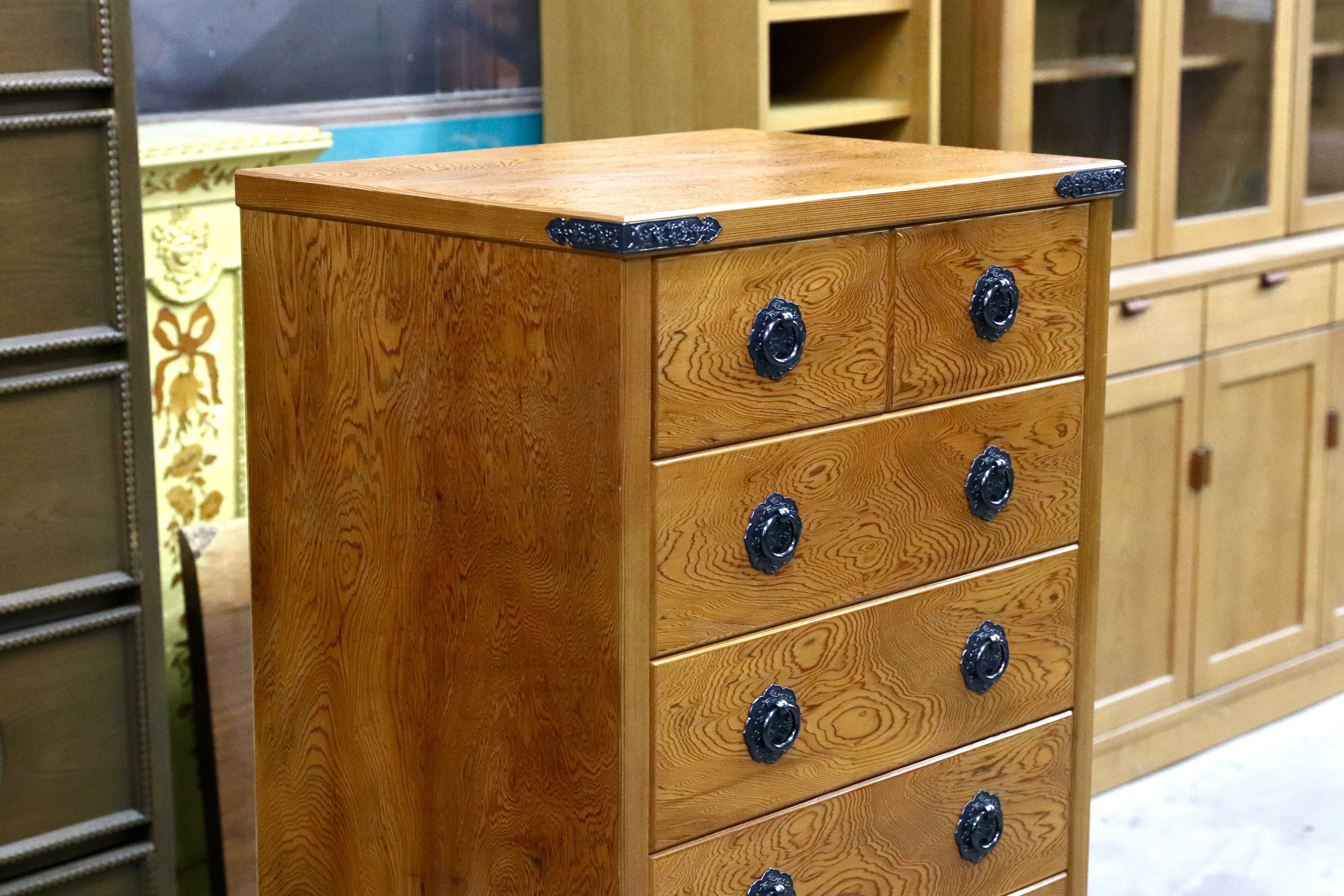 GMIK936○世界遺産屋久杉 チェスト 整理箪笥 サイドボード 引出し収納家具 和モダン 高級家具