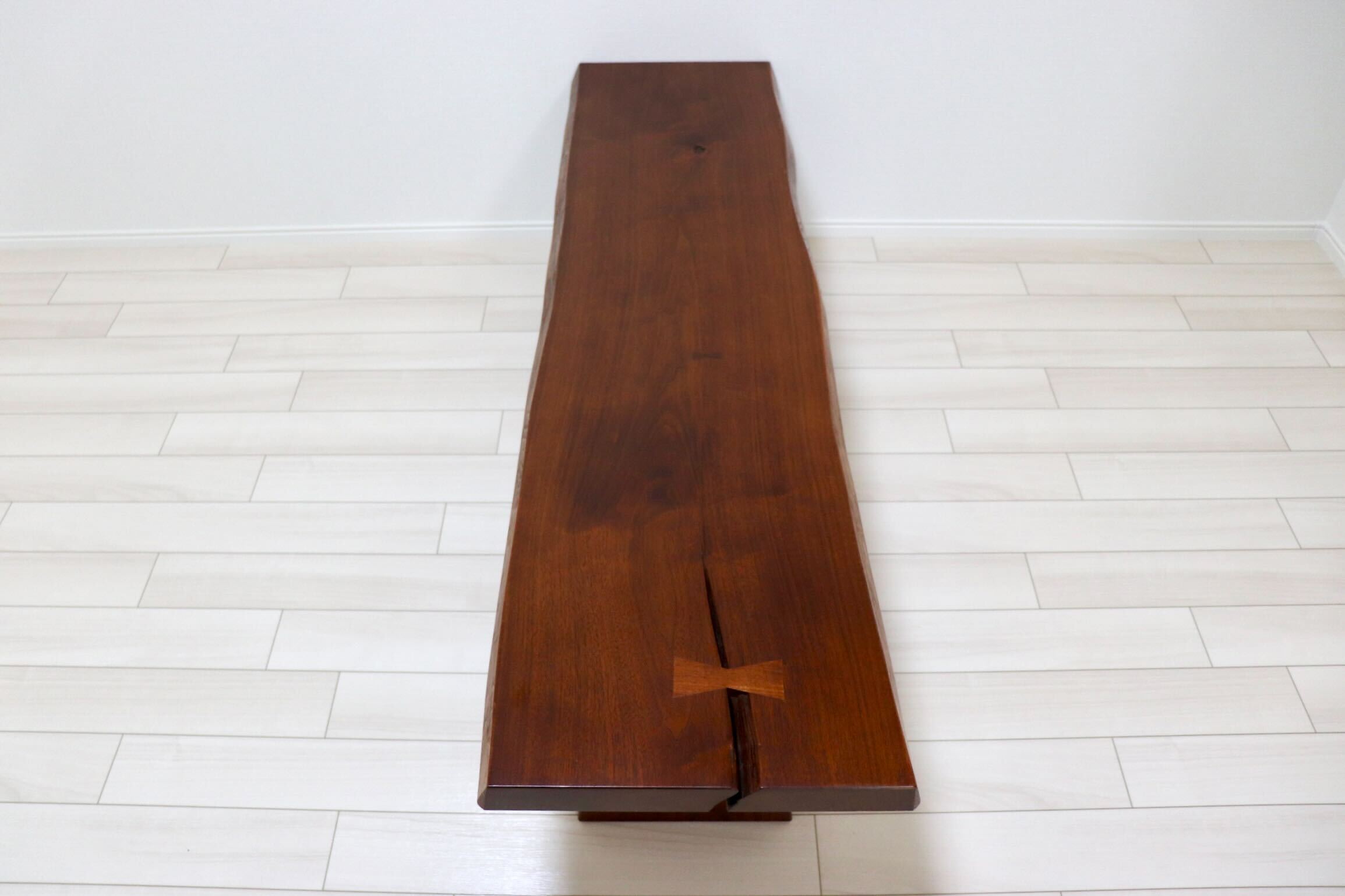 GMIK692○無垢材 ベンチ 長椅子 腰掛け 椅子 チェア スツール ローテーブル 飾り台 和家具 和モダン レトロ アンティーク